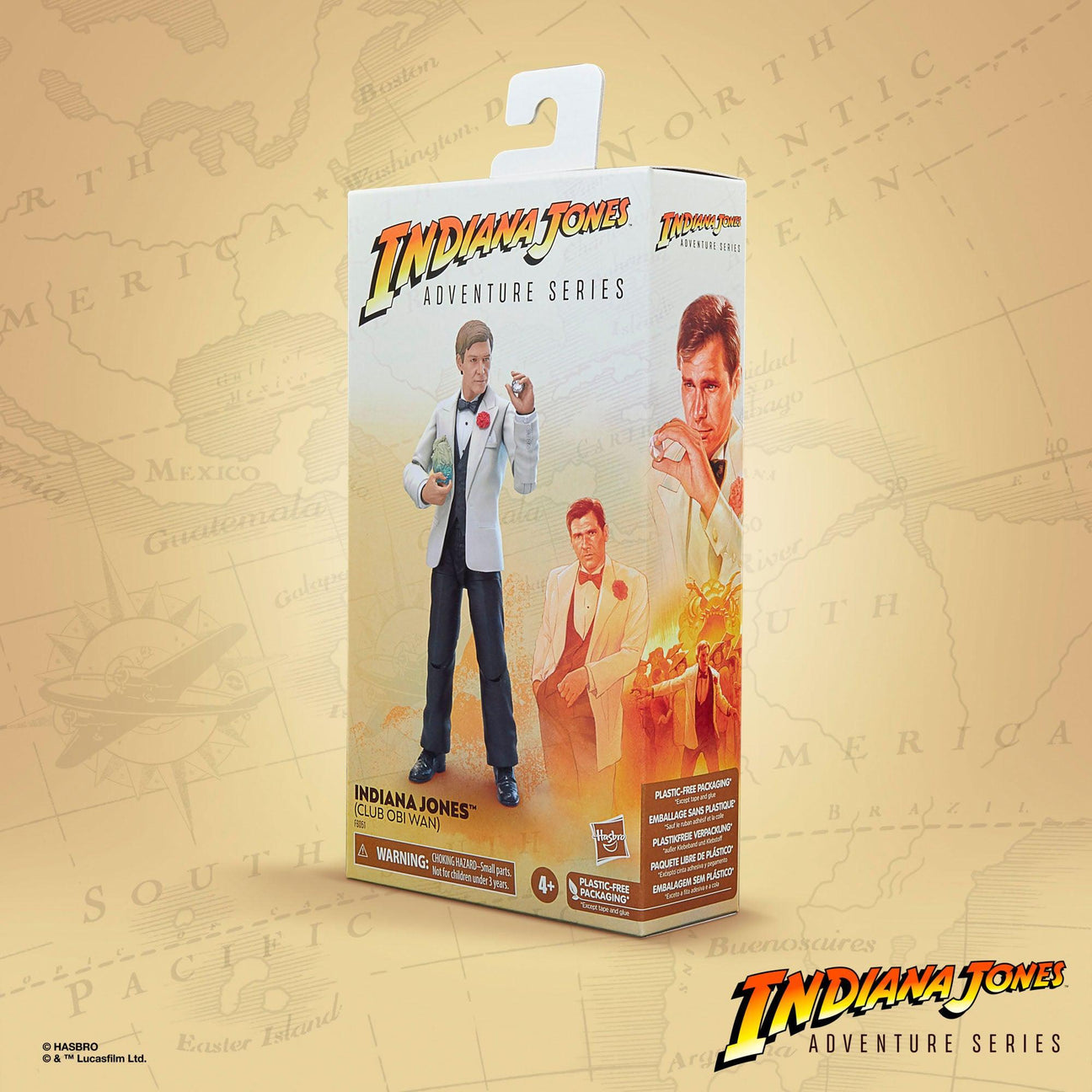 Indiana Jones Adventure Series: Indiana Jones (Club Obi Wan, Temple of Doom)-Actionfiguren-Hasbro-Mighty Underground