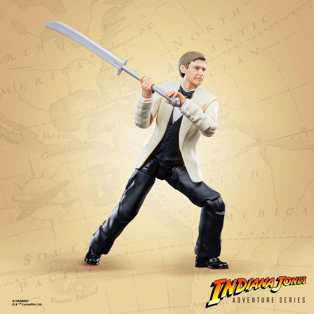 Indiana Jones Adventure Series: Indiana Jones (Club Obi Wan, Temple of Doom)-Actionfiguren-Hasbro-Mighty Underground