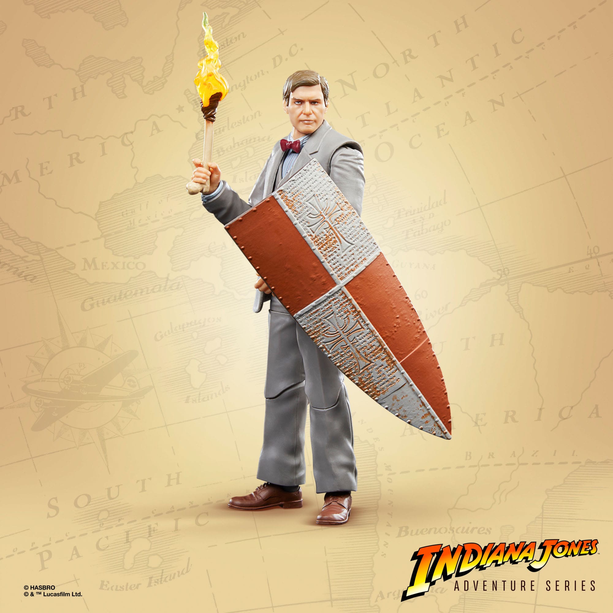 Indiana Jones Adventure Series: Indiana Jones (Professor, The Last Crusade)-Actionfiguren-Hasbro-Mighty Underground