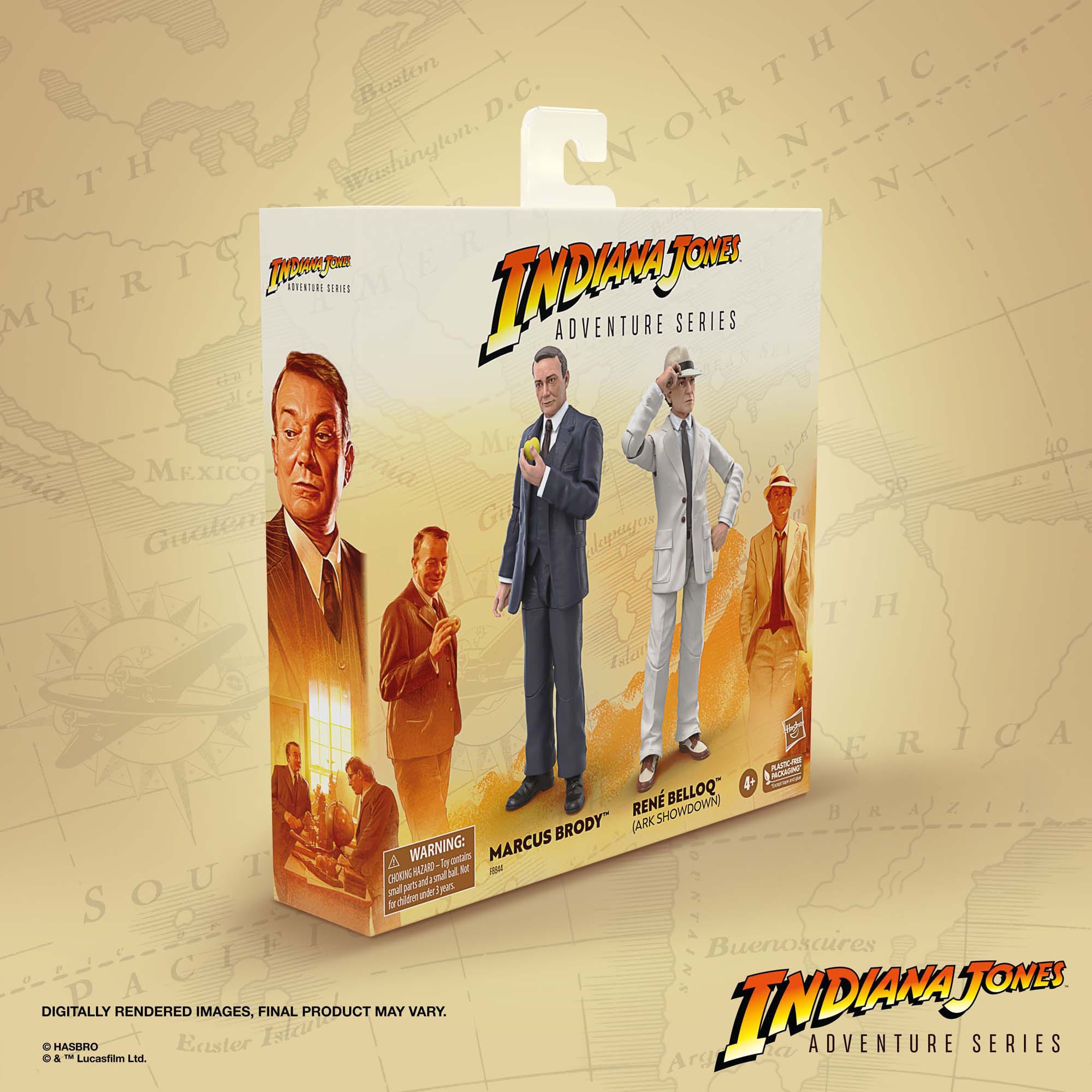 Indiana Jones Adventure Series: Marcus Brody & René Belloq (Ark Showdown, Raiders of the Lost Ark)-Actionfiguren-Hasbro-Mighty Underground