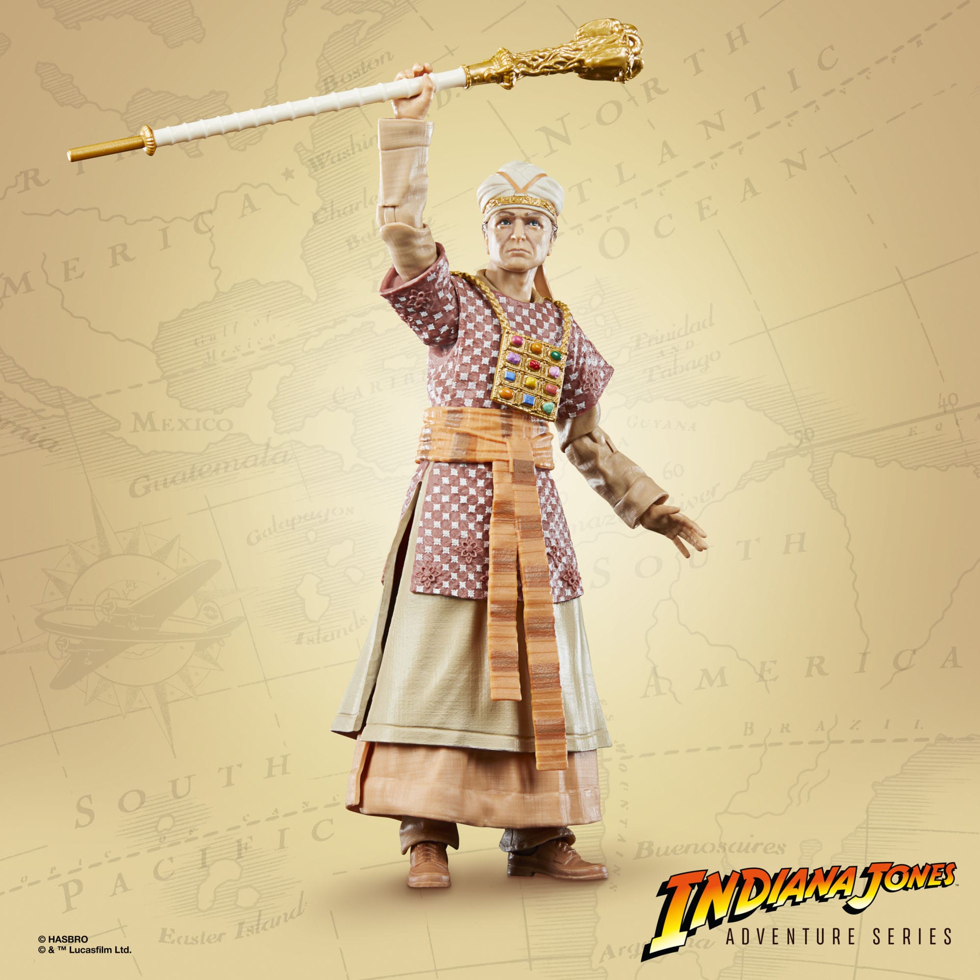 Indiana Jones Adventure Series: René Belloq (Ceremonial, Raiders of the Lost Ark)-Actionfiguren-Hasbro-Mighty Underground