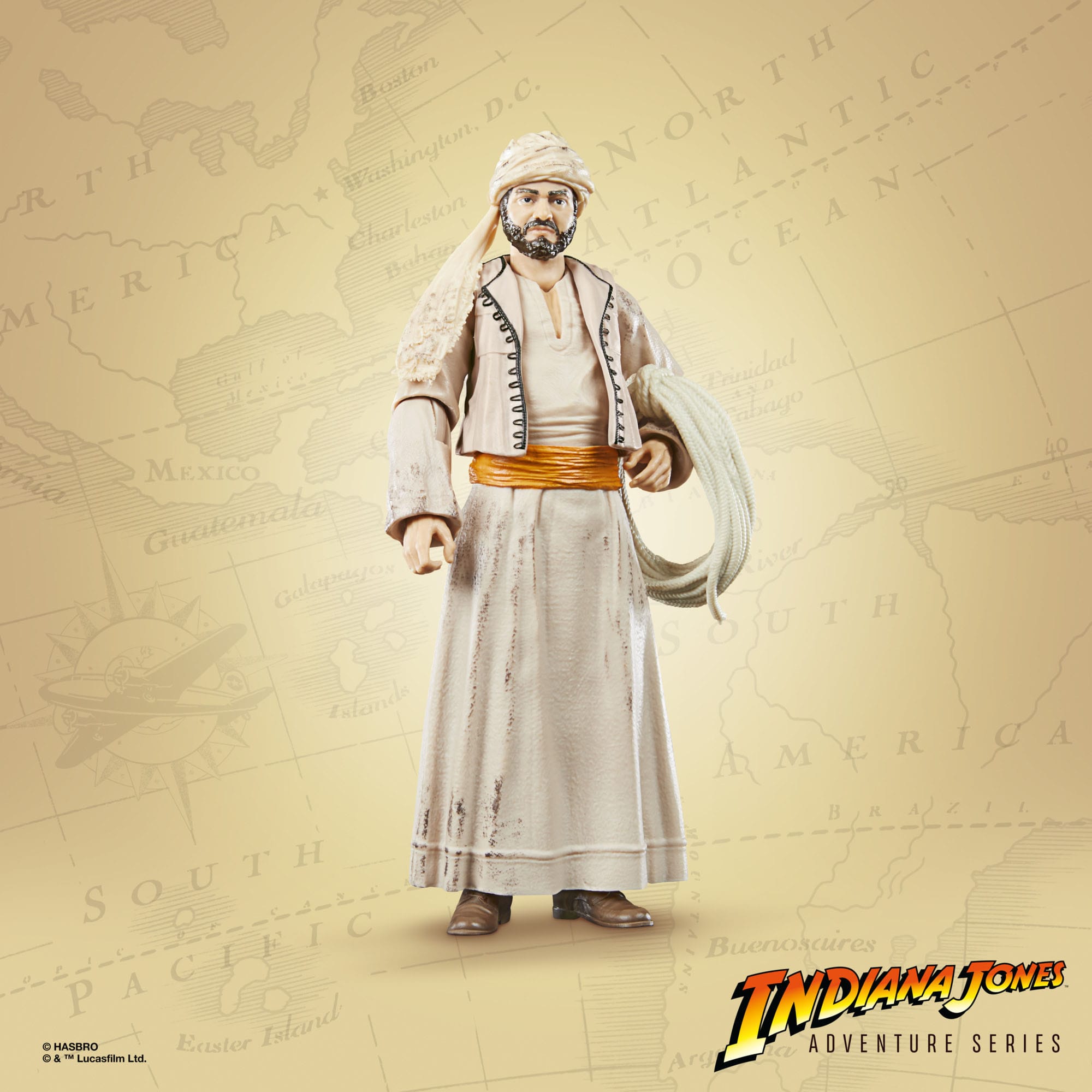 Indiana Jones Adventure Series: Sallah (Raiders of the Lost Ark)-Actionfiguren-Hasbro-Mighty Underground