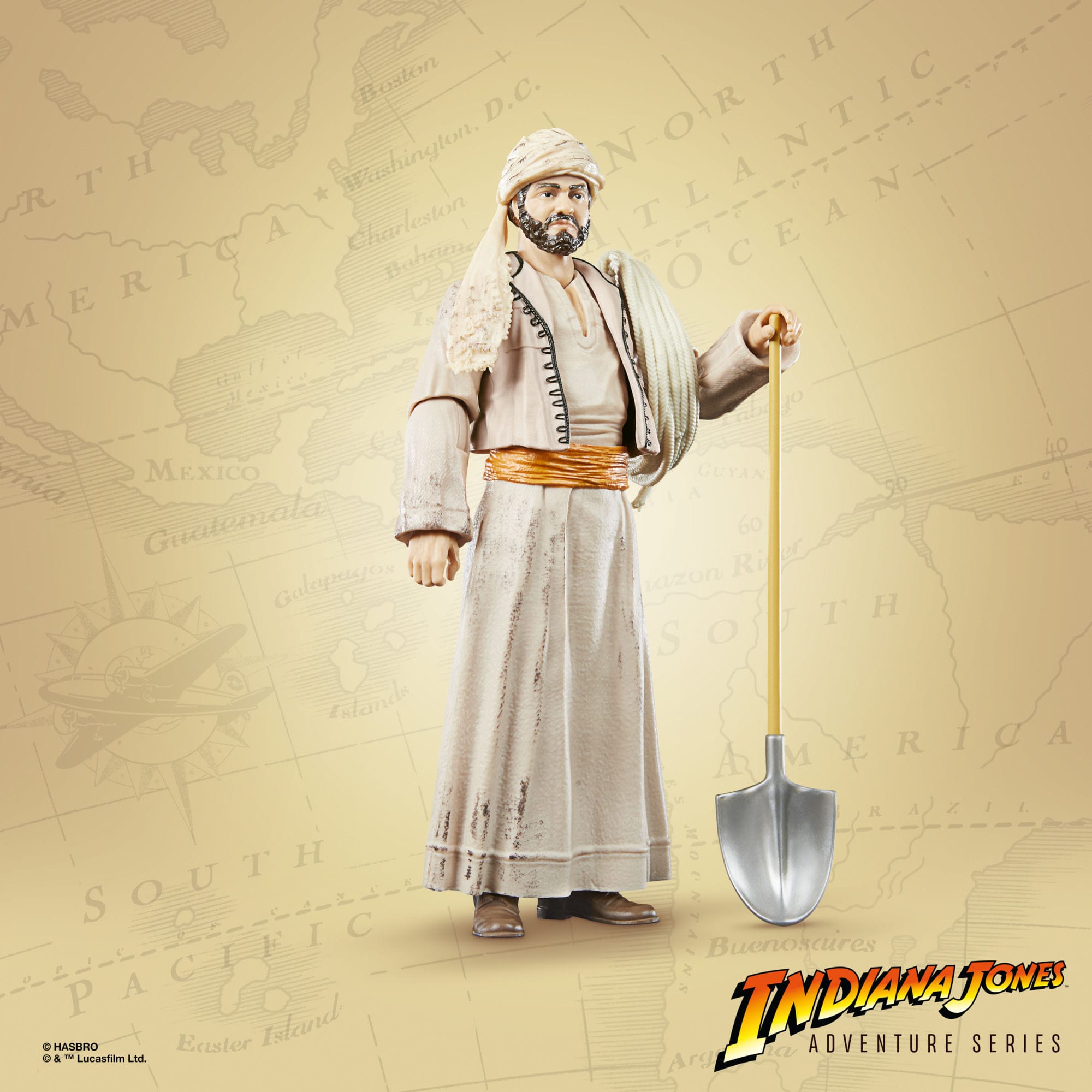 Indiana Jones Adventure Series: Sallah (Raiders of the Lost Ark)-Actionfiguren-Hasbro-Mighty Underground