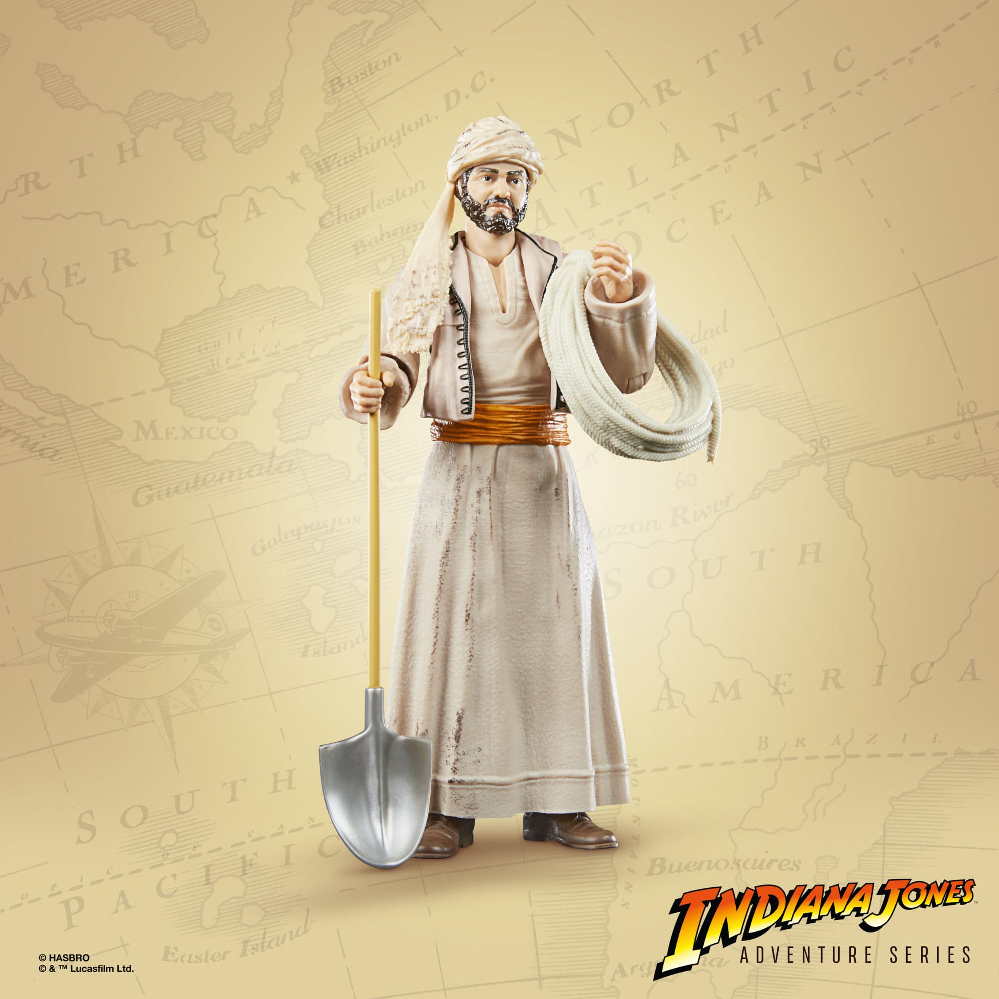 Indiana Jones Adventure Series: Sallah (Raiders of the Lost Ark)-Actionfiguren-Hasbro-Mighty Underground