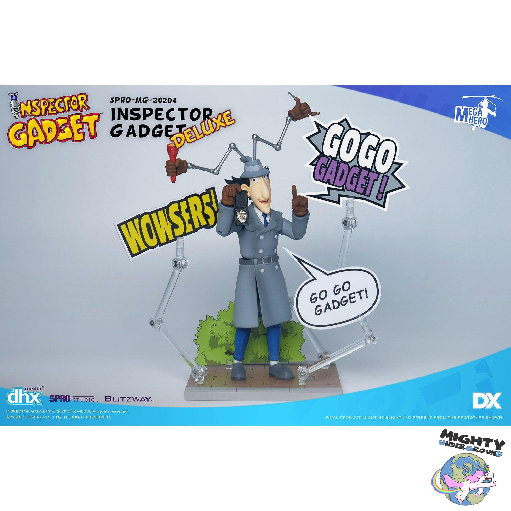 Inspector Gadget - Mega Hero Deluxe Set - 1/12-Actionfiguren-Blitzway-Mighty Underground