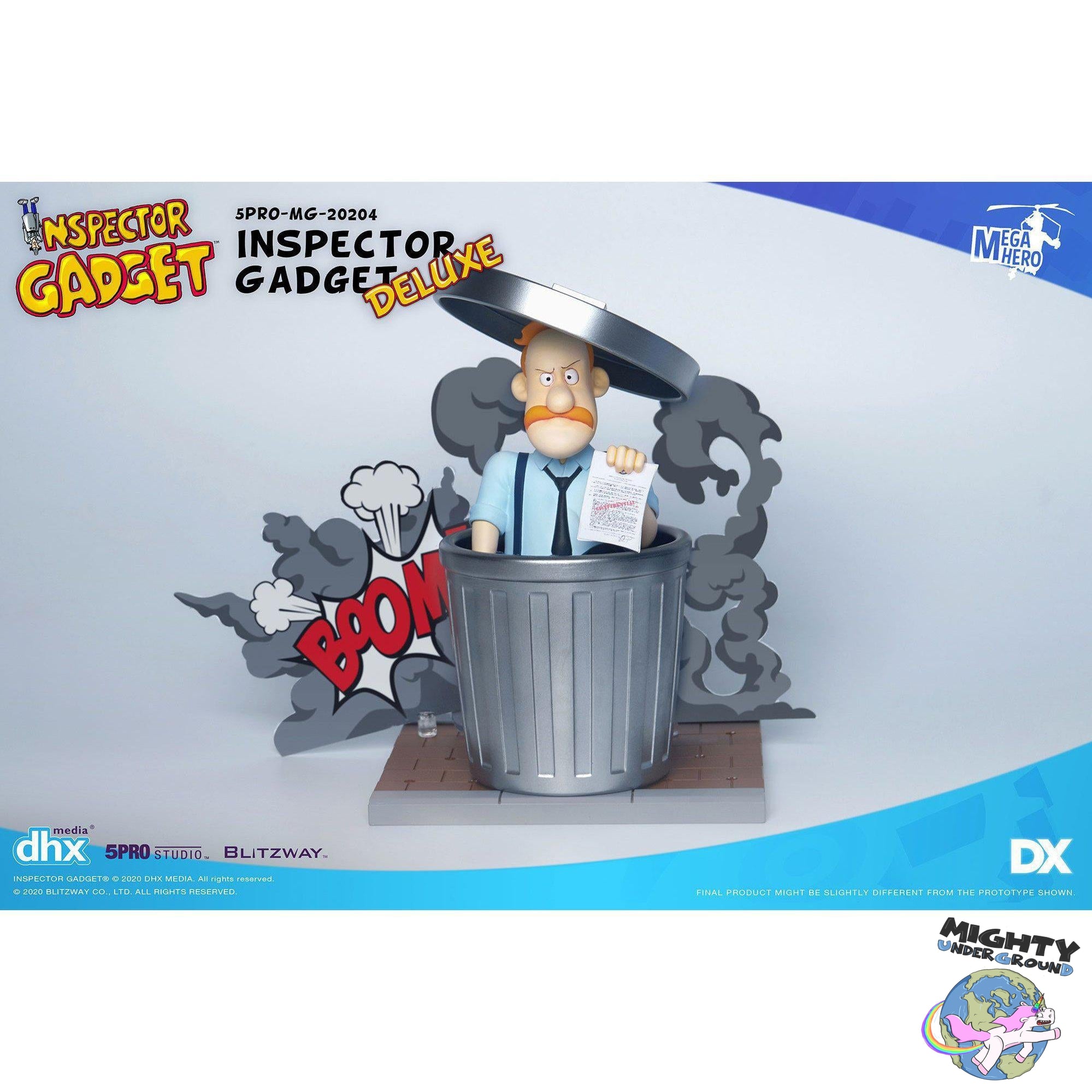 Inspector Gadget - Mega Hero Deluxe Set - 1/12-Actionfiguren-Blitzway-Mighty Underground