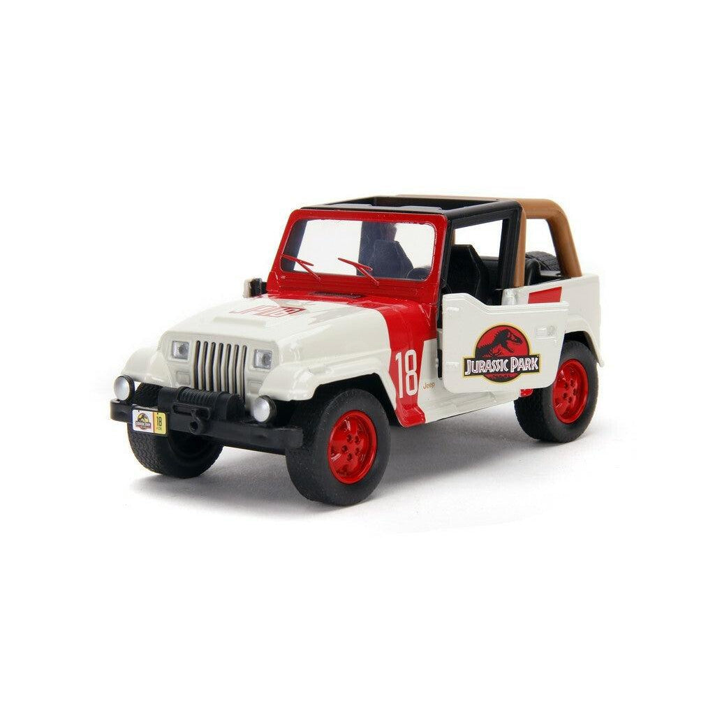 Jurassic World: Jeep Wrangler 1:32 - Modellauto-Modellautos-Jada Toys-Mighty Underground