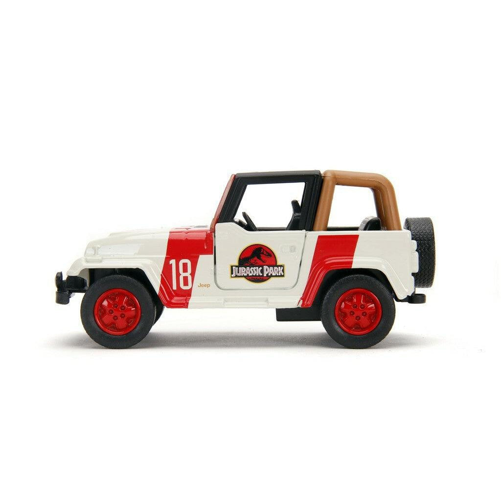 Jurassic World: Jeep Wrangler 1:32 - Modellauto-Modellautos-Jada Toys-Mighty Underground