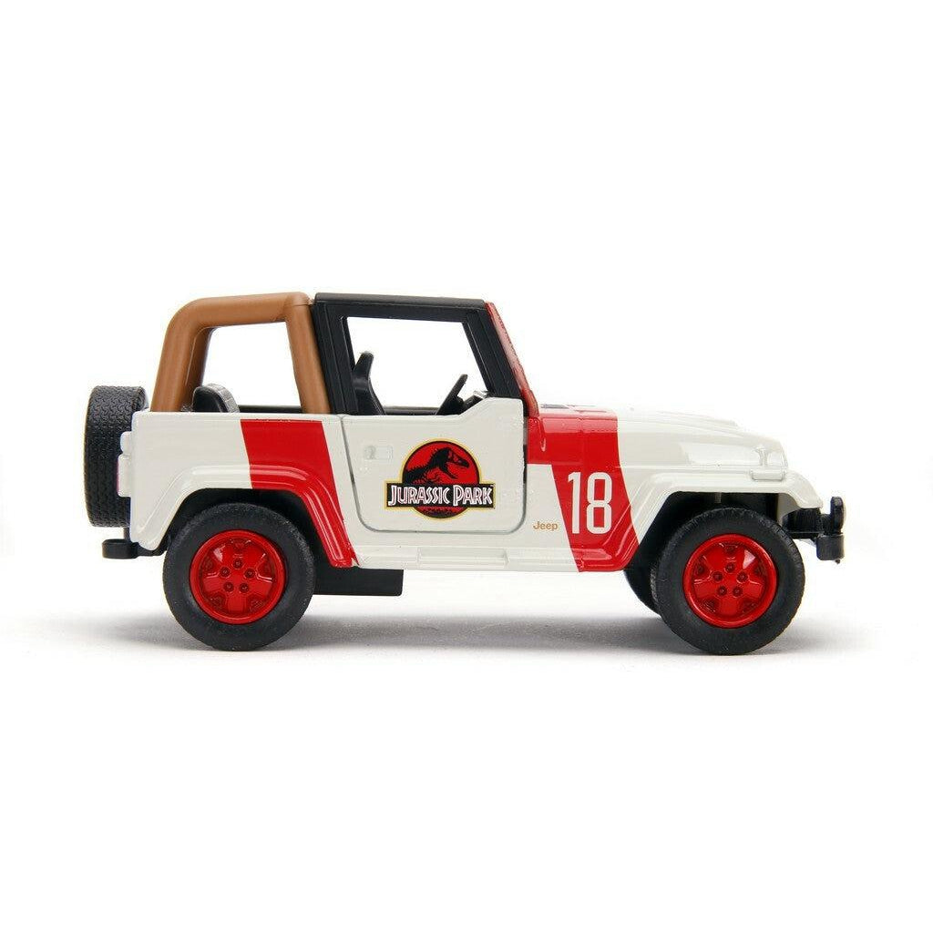 Jurassic World: Jeep Wrangler 1:32 - Modellauto-Modellautos-Jada Toys-Mighty Underground