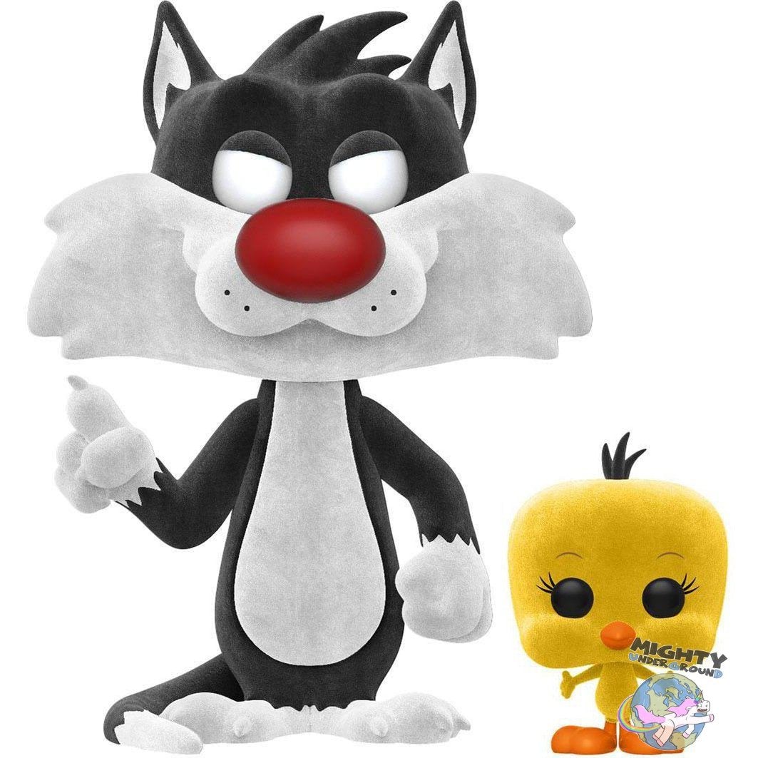 Looney Tunes: Sylvester & Tweety (Flocked) - POP! & Tee-POP! + Funkos-Funko-Mighty Underground