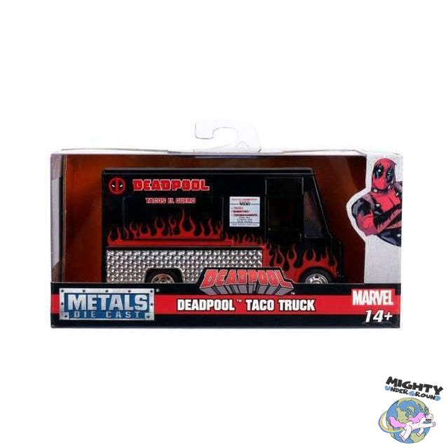 Marvel: Deadpool Foodtruck (Tacos El Guero) 1:32 - Modellauto-Modellautos-Jada Toys-Mighty Underground