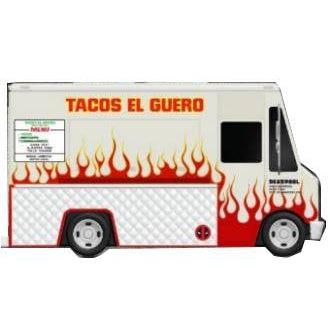 Marvel: Deadpool Foodtruck (Tacos El Guero, Weiss) 1:32 - Modellauto-Modellautos-Jada Toys-Mighty Underground