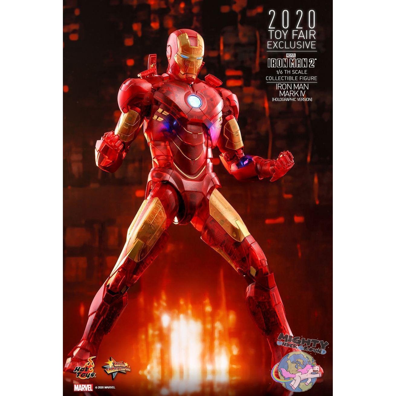 Marvel: Iron Man 2 (Mark IV Holographic Version) 1/6-Actionfiguren-Hot Toys-mighty-underground