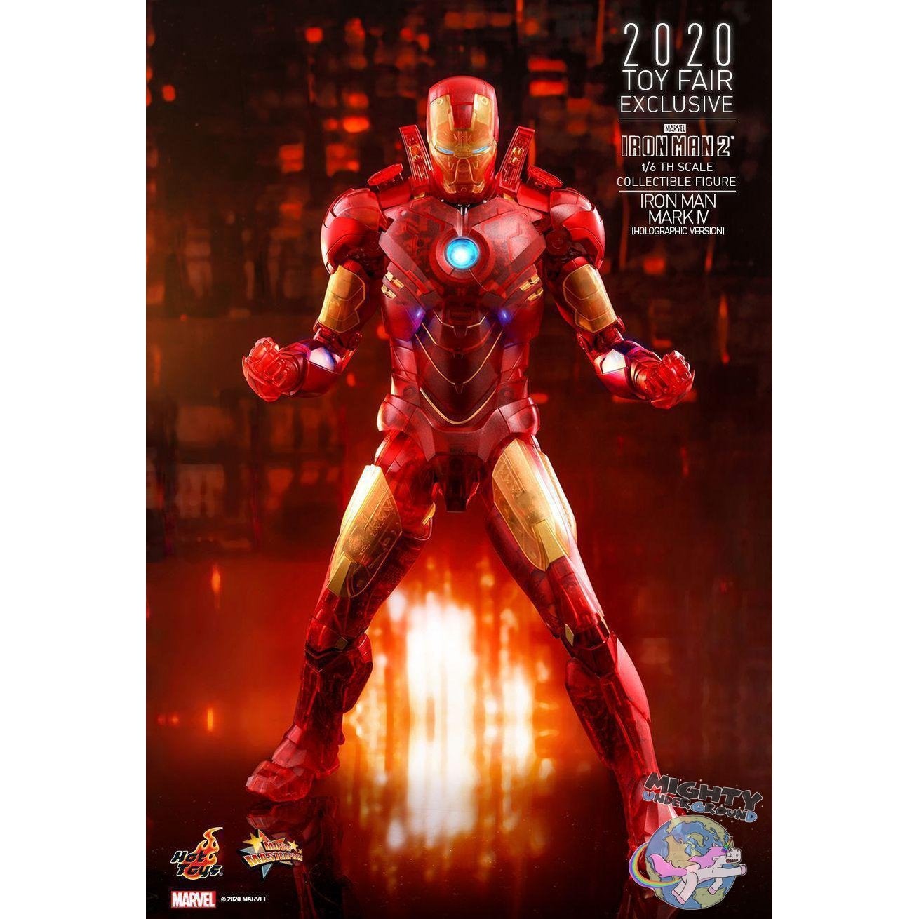 Marvel: Iron Man 2 (Mark IV Holographic Version) 1/6-Actionfiguren-Hot Toys-mighty-underground