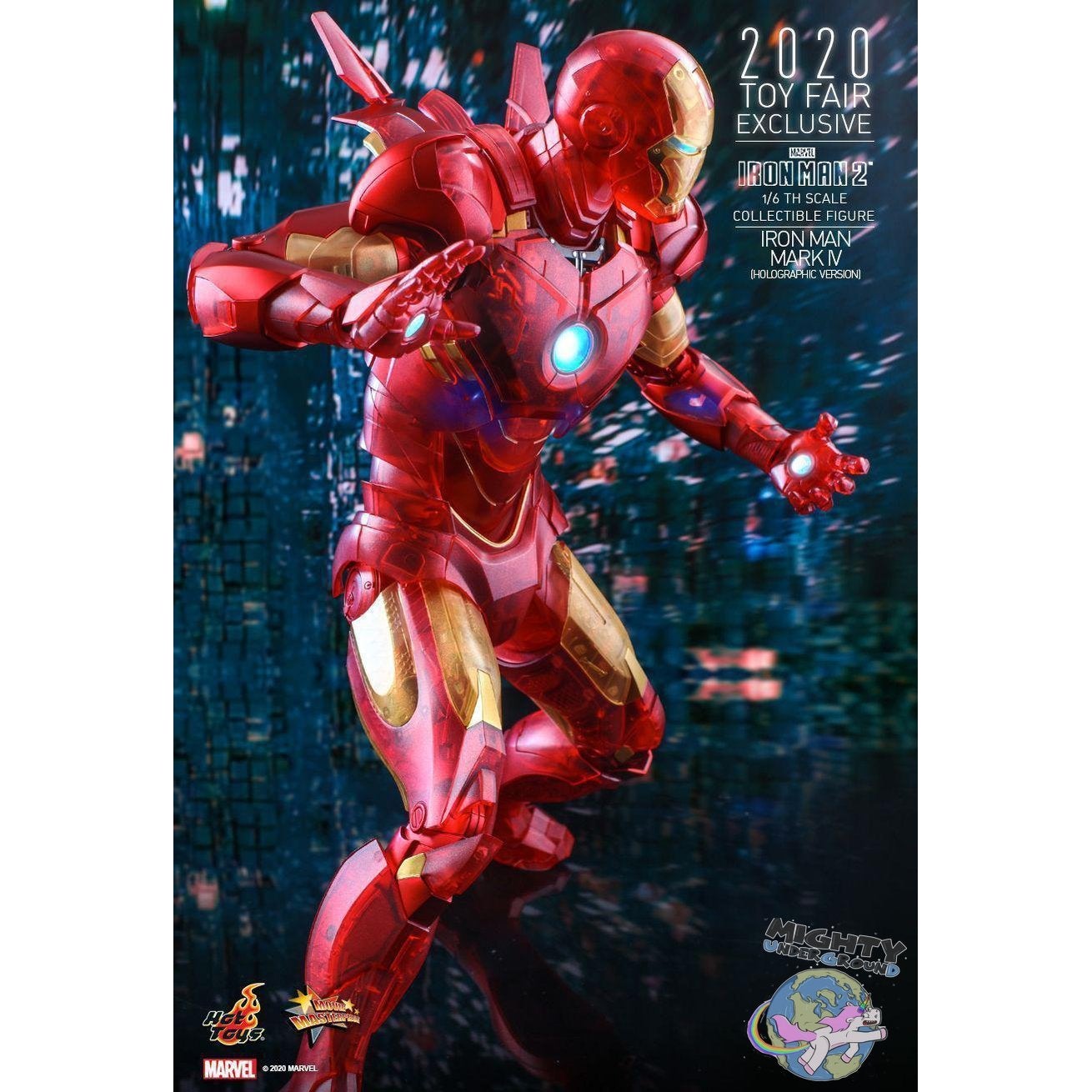 Marvel: Iron Man 2 (Mark IV Holographic Version) 1/6-Actionfiguren-Hot Toys-mighty-underground