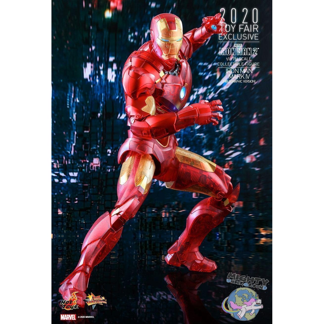 Marvel: Iron Man 2 (Mark IV Holographic Version) 1/6-Actionfiguren-Hot Toys-mighty-underground