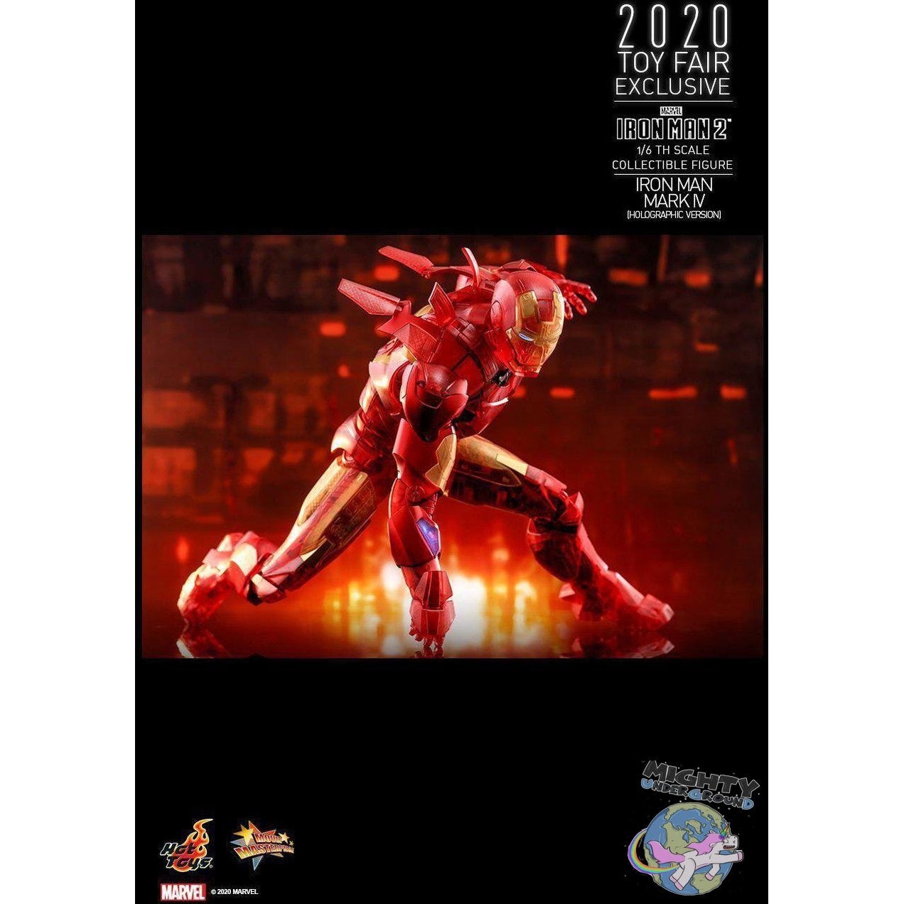 Marvel: Iron Man 2 (Mark IV Holographic Version) 1/6-Actionfiguren-Hot Toys-mighty-underground