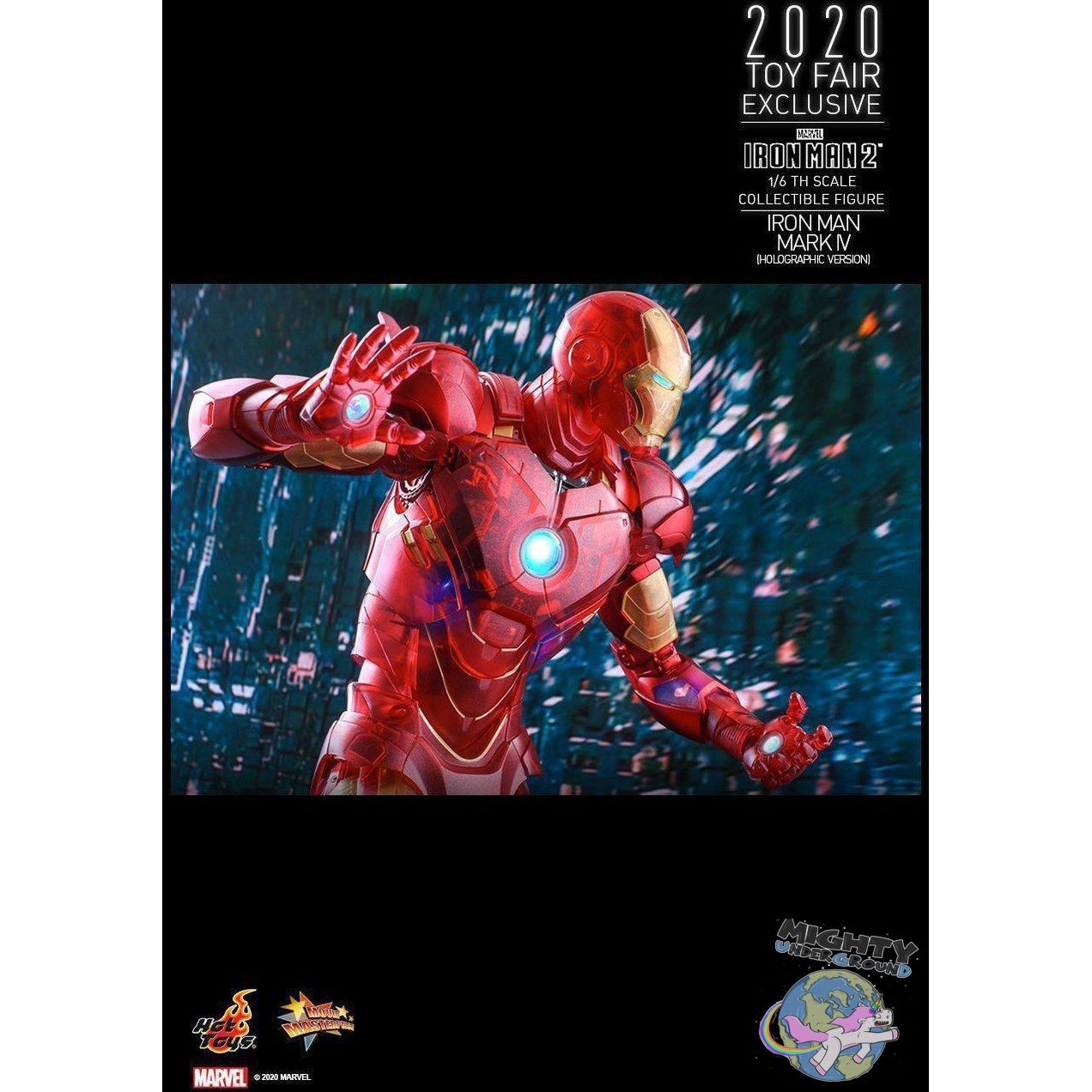 Marvel: Iron Man 2 (Mark IV Holographic Version) 1/6-Actionfiguren-Hot Toys-mighty-underground