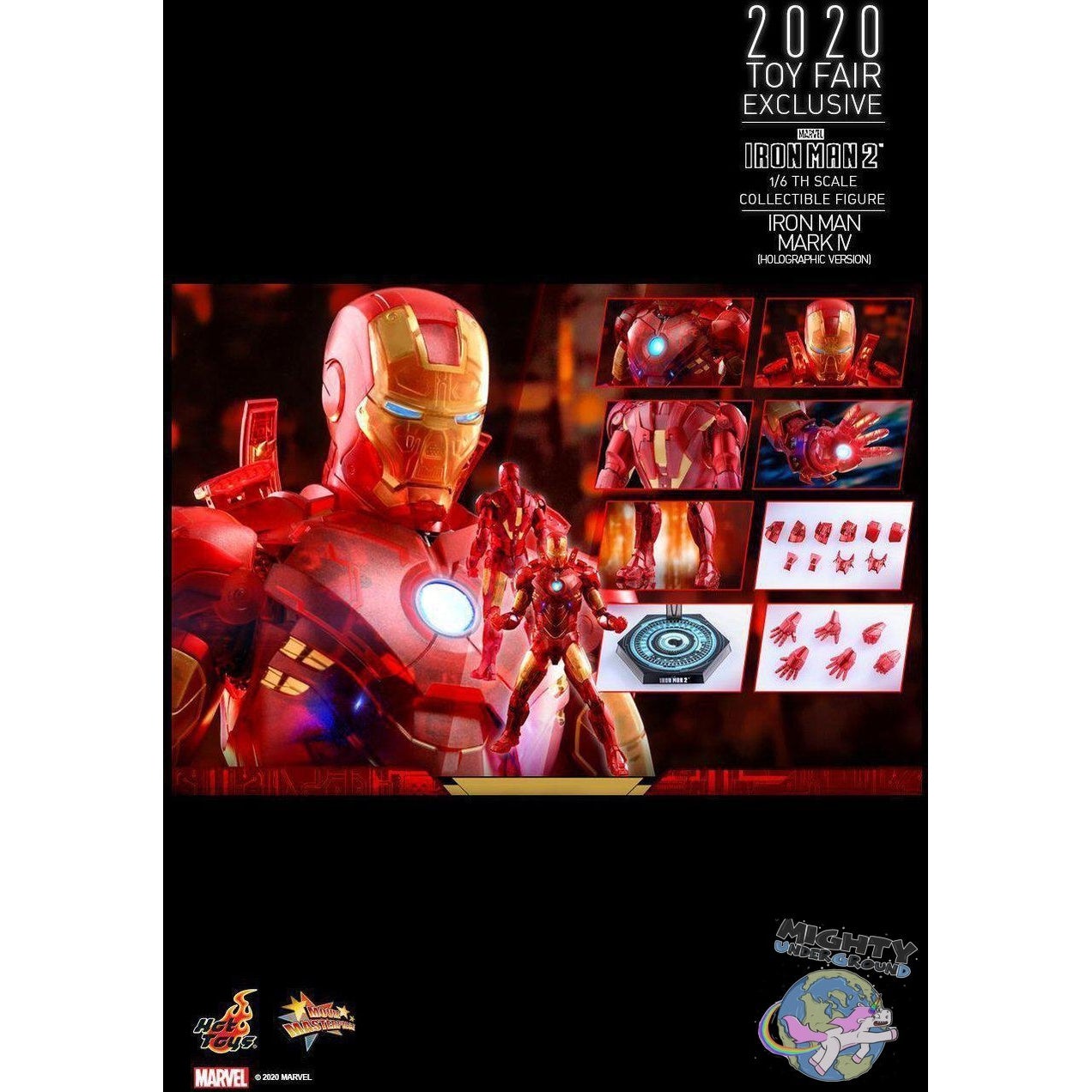 Marvel: Iron Man 2 (Mark IV Holographic Version) 1/6-Actionfiguren-Hot Toys-mighty-underground