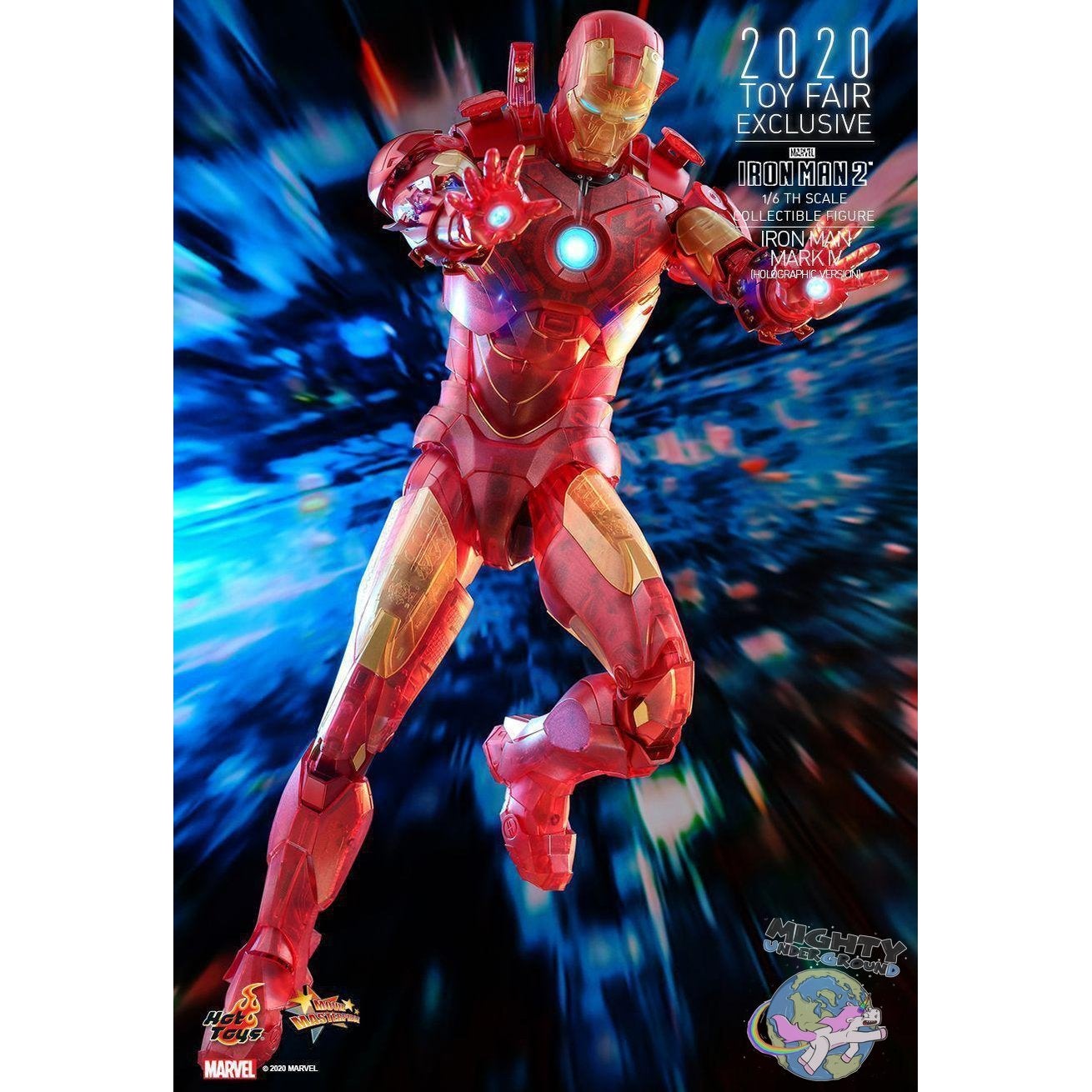 Marvel: Iron Man 2 (Mark IV Holographic Version) 1/6-Actionfiguren-Hot Toys-mighty-underground