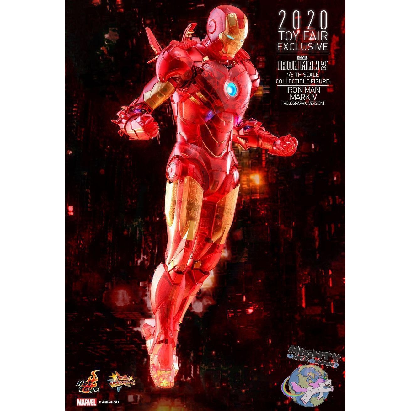 Marvel: Iron Man 2 (Mark IV Holographic Version) 1/6-Actionfiguren-Hot Toys-mighty-underground