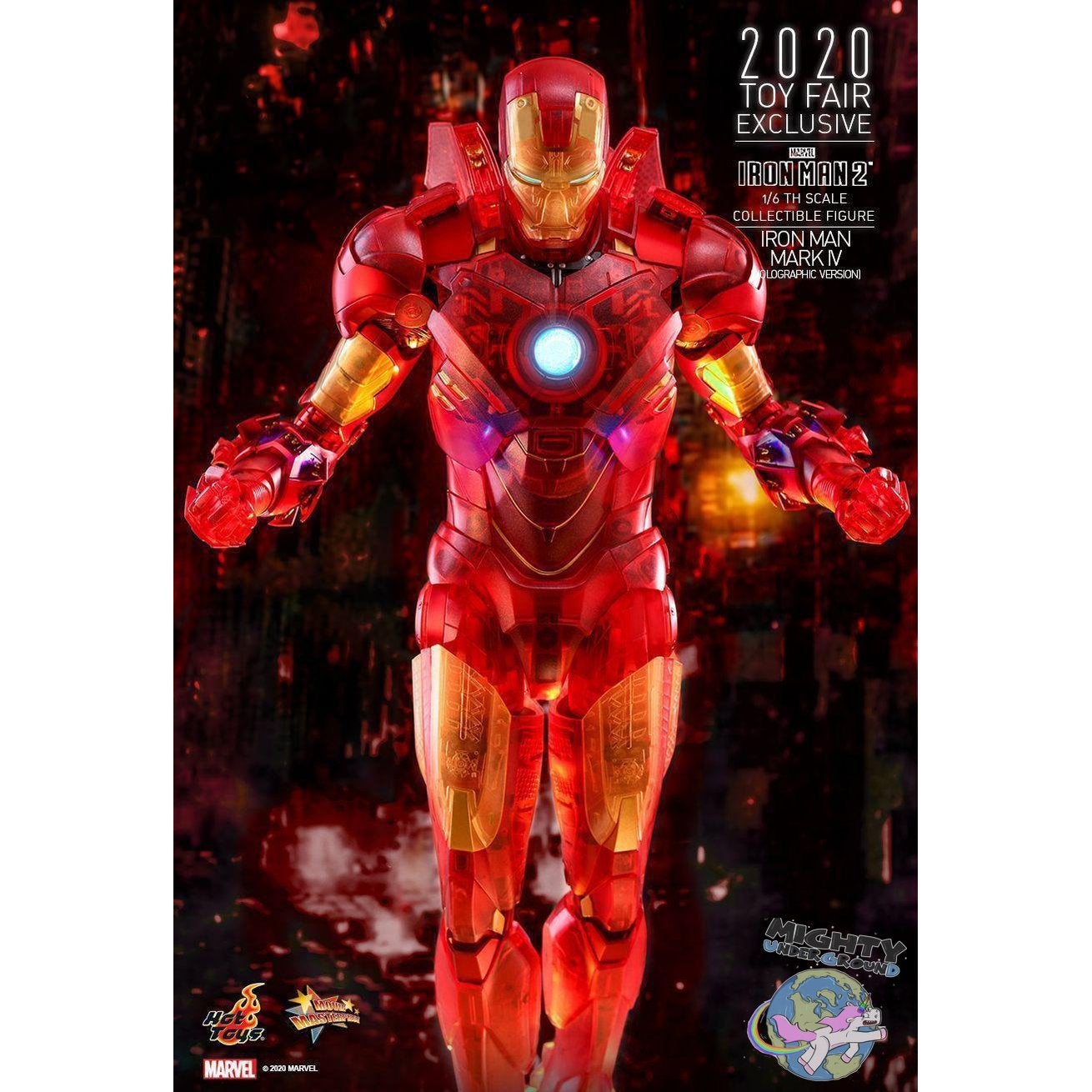 Marvel: Iron Man 2 (Mark IV Holographic Version) 1/6-Actionfiguren-Hot Toys-mighty-underground