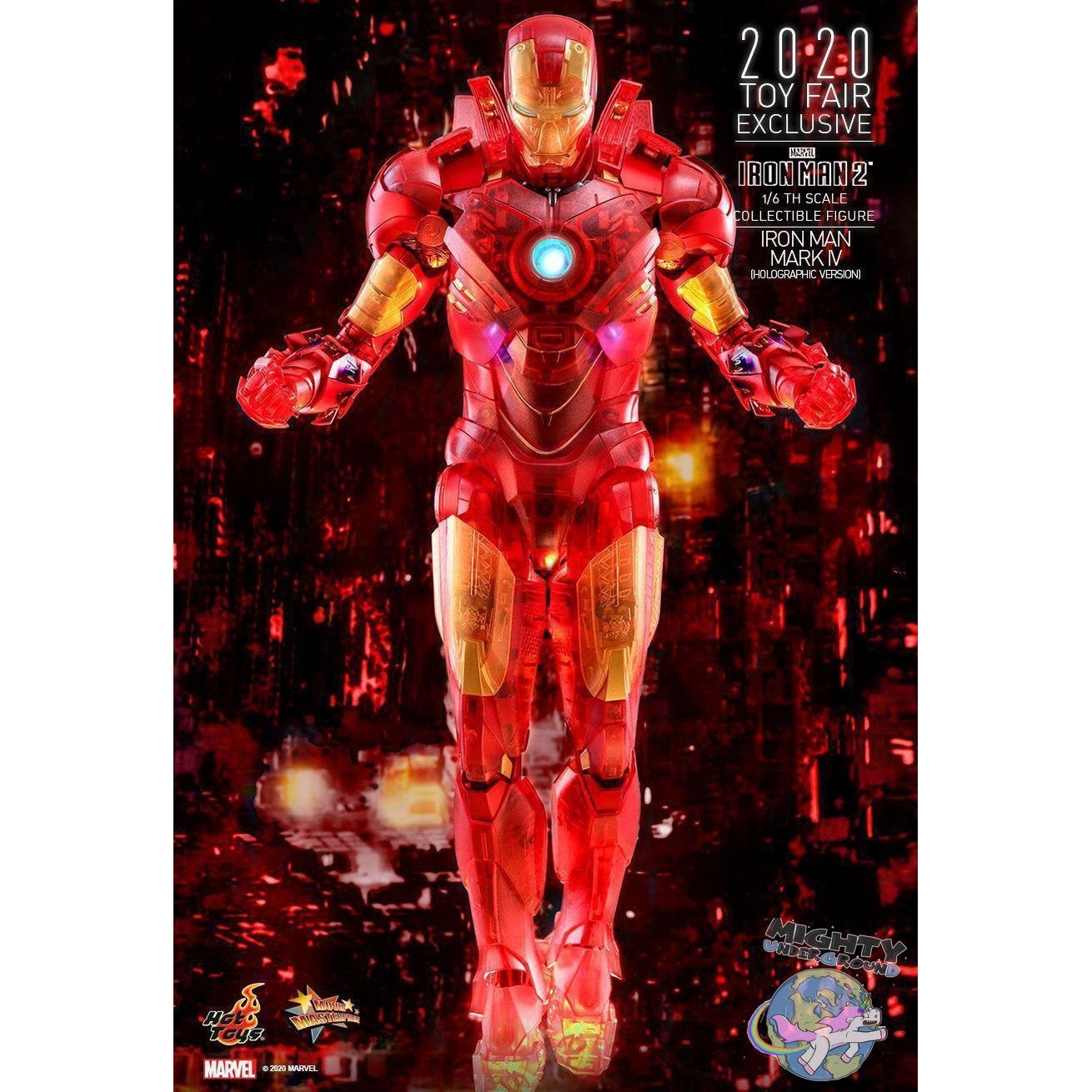 Marvel: Iron Man 2 (Mark IV Holographic Version) 1/6-Actionfiguren-Hot Toys-mighty-underground