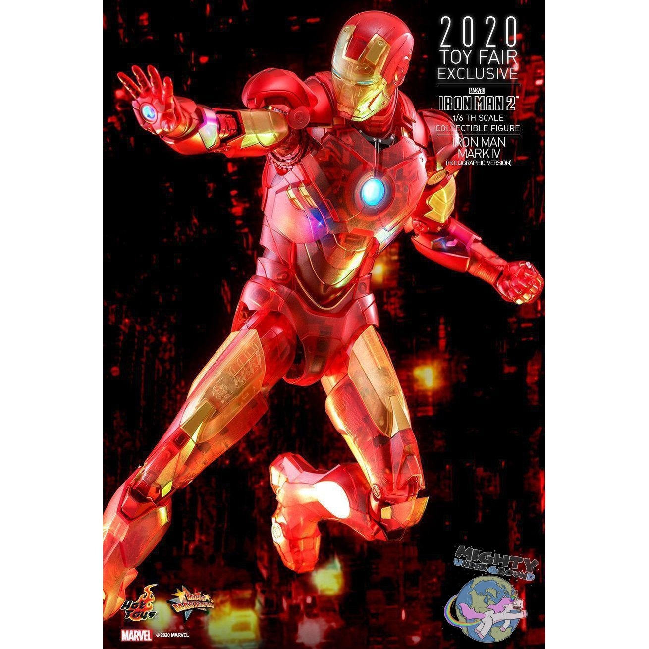 Marvel: Iron Man 2 (Mark IV Holographic Version) 1/6-Actionfiguren-Hot Toys-mighty-underground