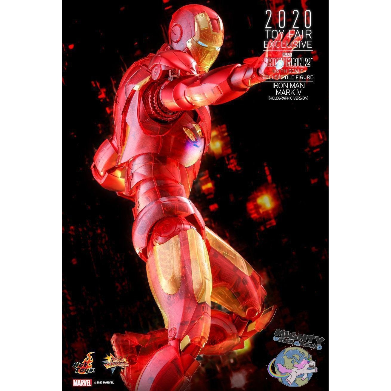 Marvel: Iron Man 2 (Mark IV Holographic Version) 1/6-Actionfiguren-Hot Toys-mighty-underground