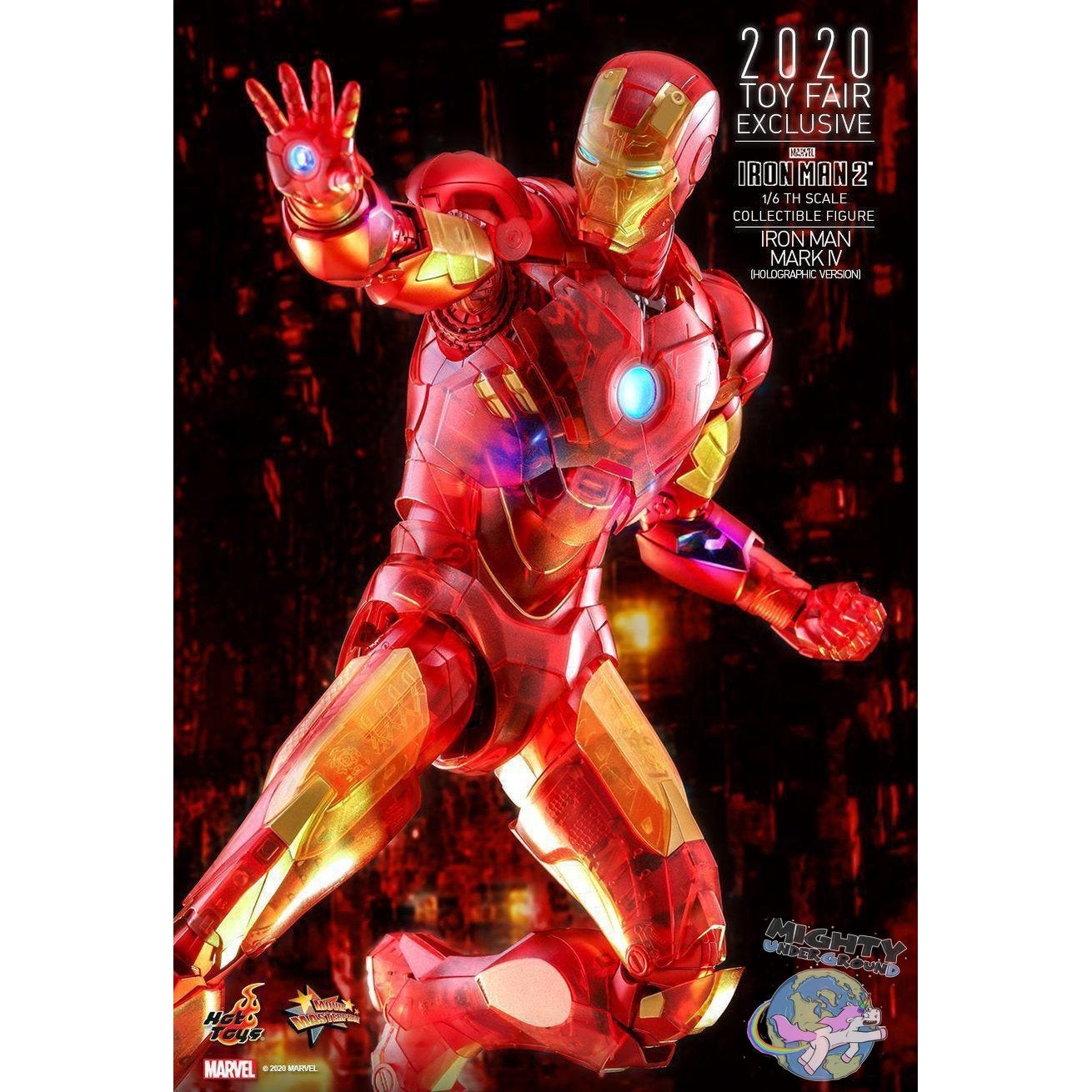 Marvel: Iron Man 2 (Mark IV Holographic Version) 1/6-Actionfiguren-Hot Toys-mighty-underground