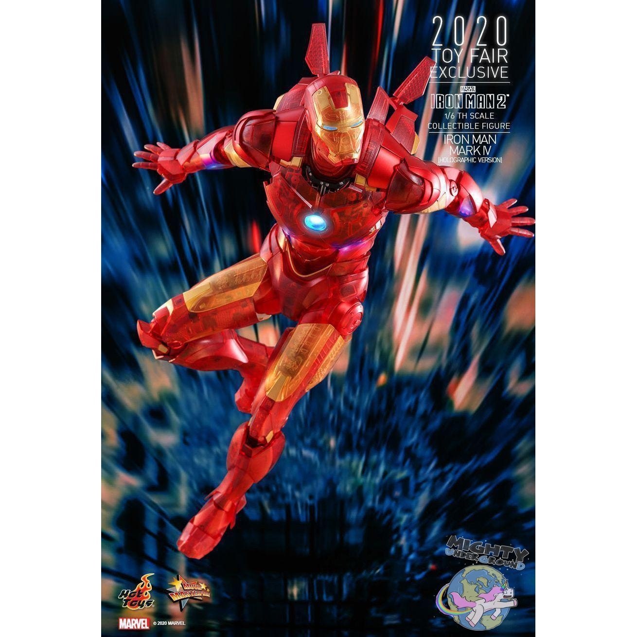 Marvel: Iron Man 2 (Mark IV Holographic Version) 1/6-Actionfiguren-Hot Toys-mighty-underground