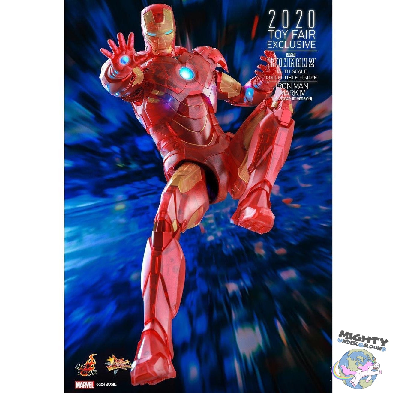 Marvel: Iron Man 2 (Mark IV Holographic Version) 1/6-Actionfiguren-Hot Toys-mighty-underground