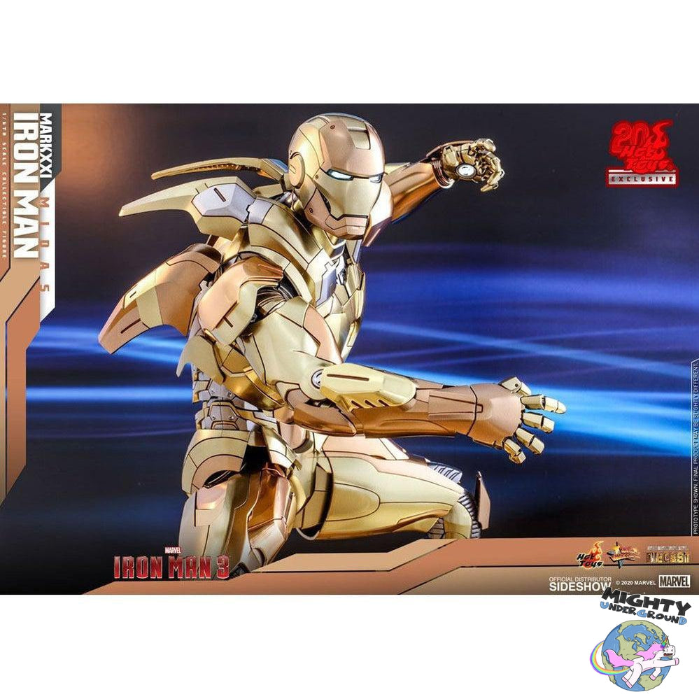 Marvel: Iron Man 3 - Iron Man Mark XXI Midas - Hot Toys Exclusive 1/6-Actionfiguren-Hot Toys-Mighty Underground