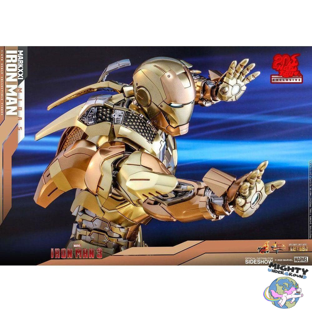 Marvel: Iron Man 3 - Iron Man Mark XXI Midas - Hot Toys Exclusive 1/6-Actionfiguren-Hot Toys-Mighty Underground