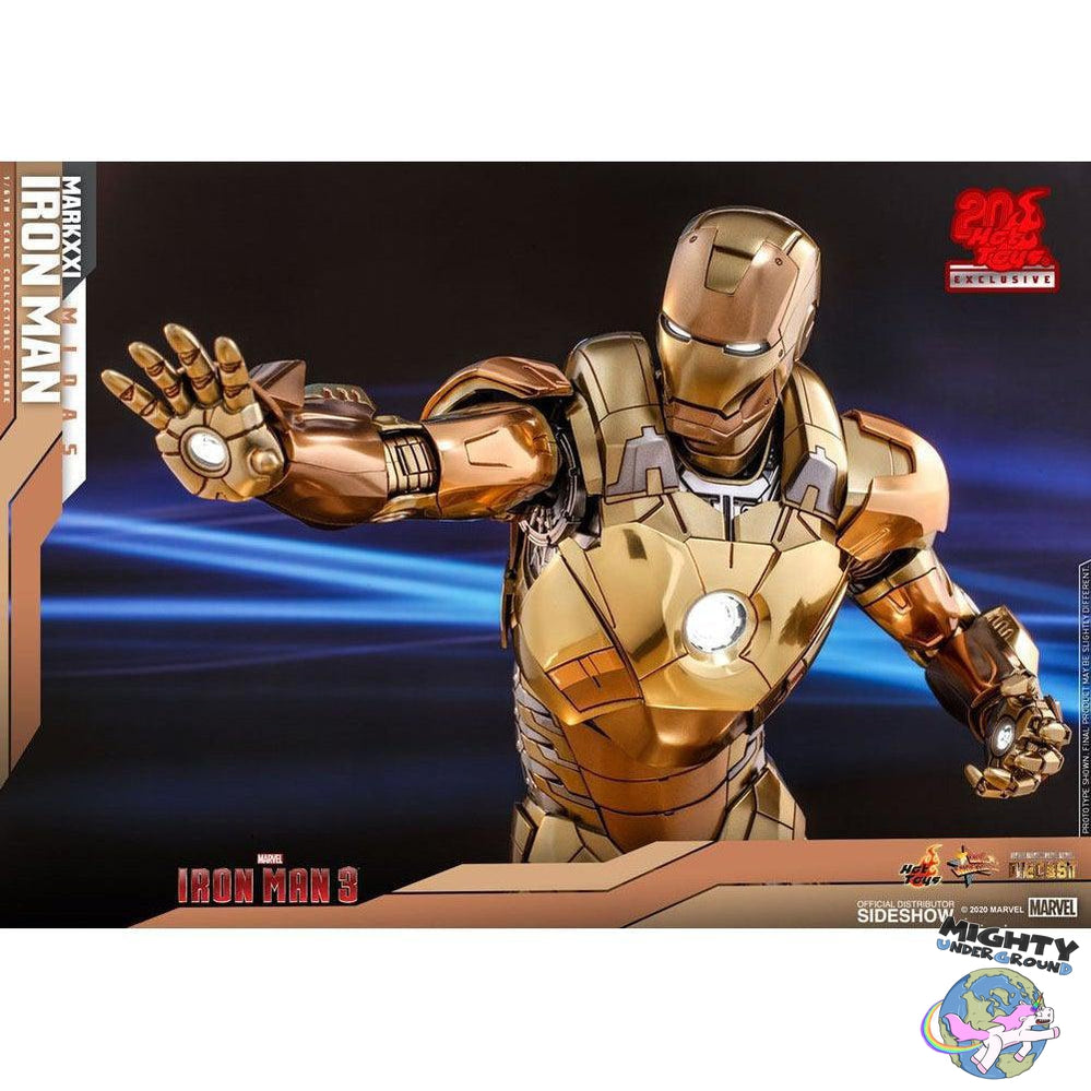 Marvel: Iron Man 3 - Iron Man Mark XXI Midas - Hot Toys Exclusive 1/6-Actionfiguren-Hot Toys-Mighty Underground