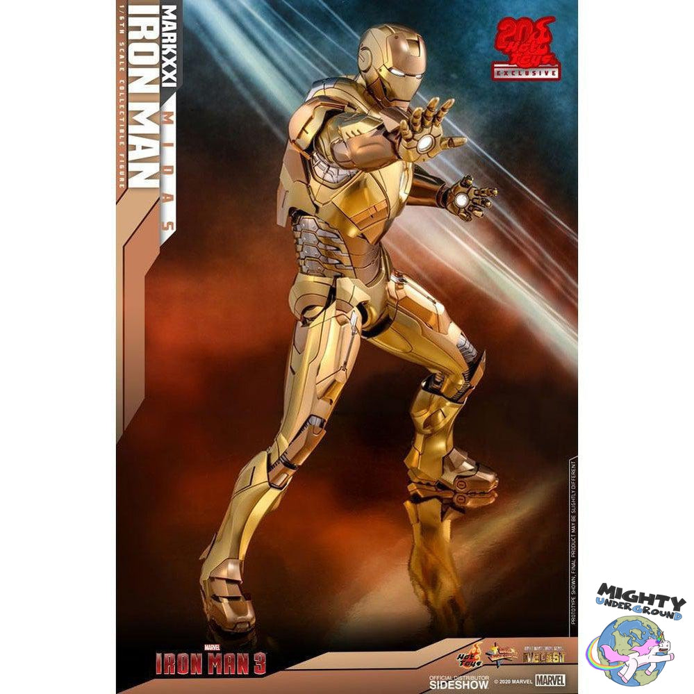 Marvel: Iron Man 3 - Iron Man Mark XXI Midas - Hot Toys Exclusive 1/6-Actionfiguren-Hot Toys-Mighty Underground