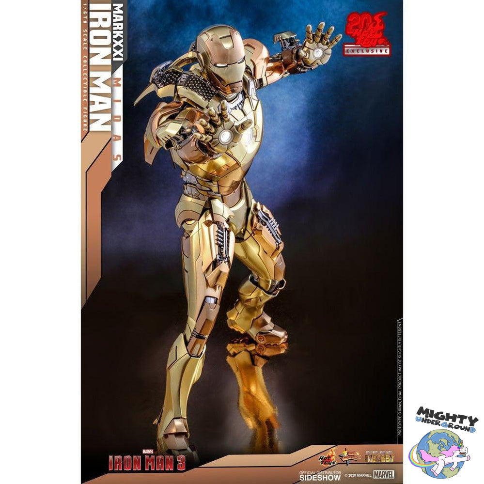 Marvel: Iron Man 3 - Iron Man Mark XXI Midas - Hot Toys Exclusive 1/6-Actionfiguren-Hot Toys-Mighty Underground