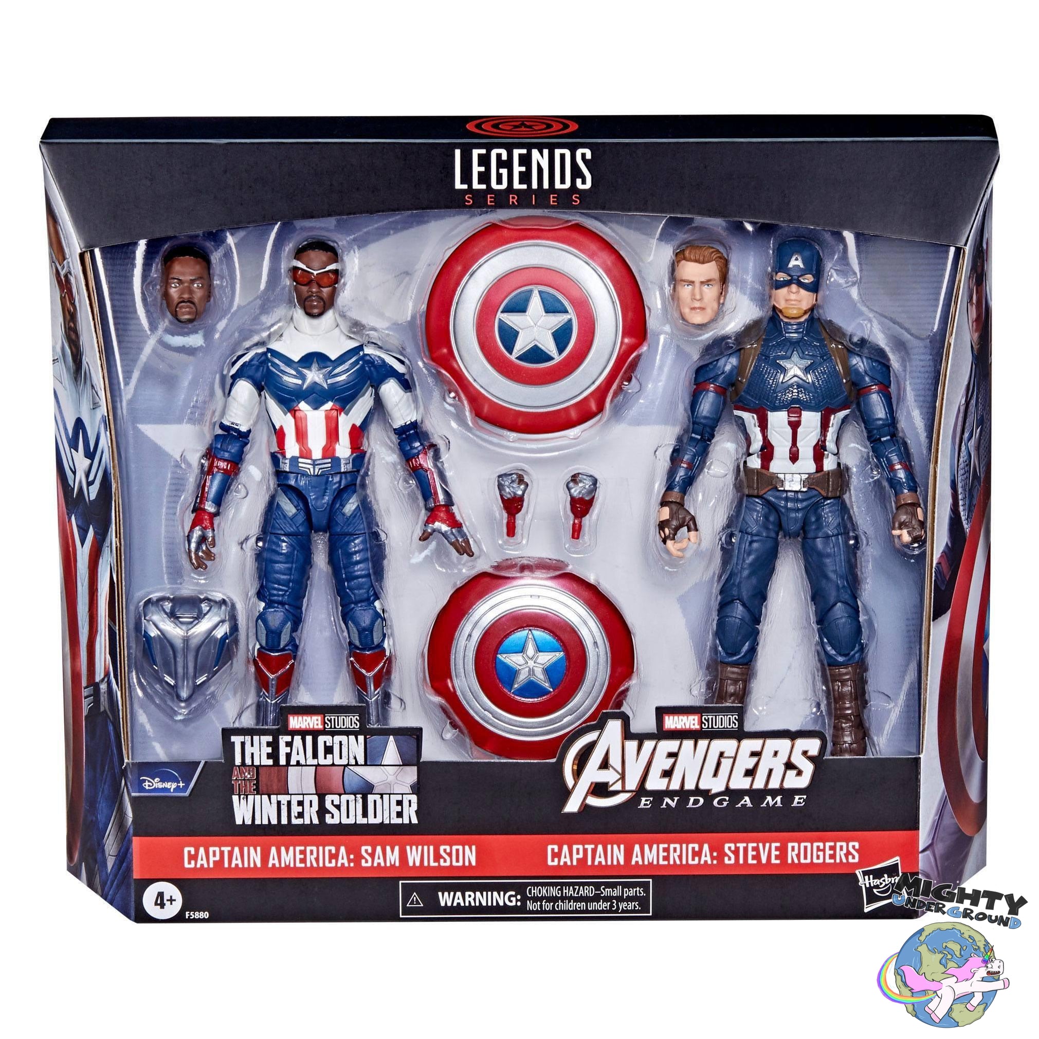 Marvel Legends: Captain America Sam Wilson & Steve Rogers - 2-Pack 2022-Actionfiguren-Hasbro-Mighty Underground