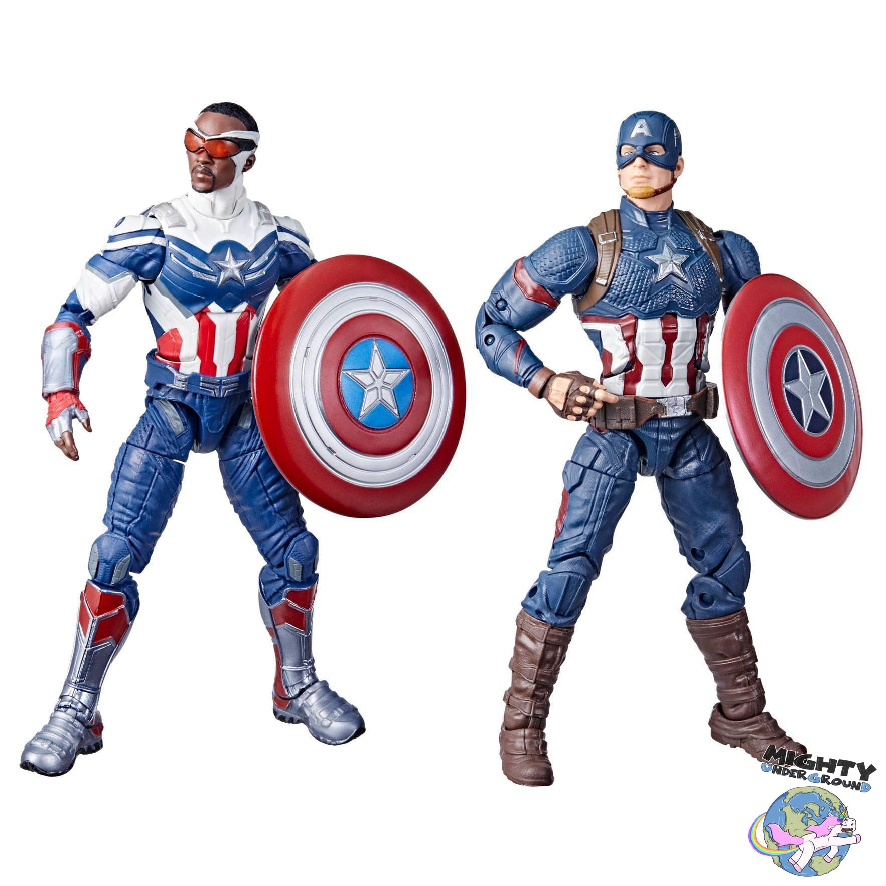 Marvel Legends: Captain America Sam Wilson & Steve Rogers - 2-Pack 2022-Actionfiguren-Hasbro-Mighty Underground