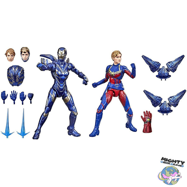 Marvel Legends: Captain Marvel & Rescue Armor (Endgame, The Infinity Saga)-Actionfiguren-Hasbro-Mighty Underground