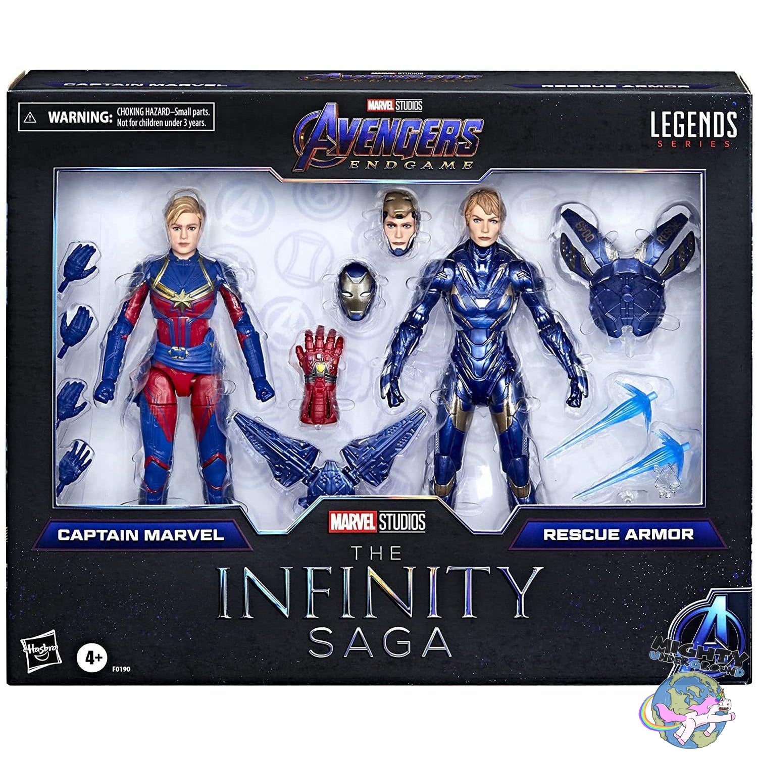 Marvel Legends: Captain Marvel & Rescue Armor (Endgame, The Infinity Saga)-Actionfiguren-Hasbro-Mighty Underground