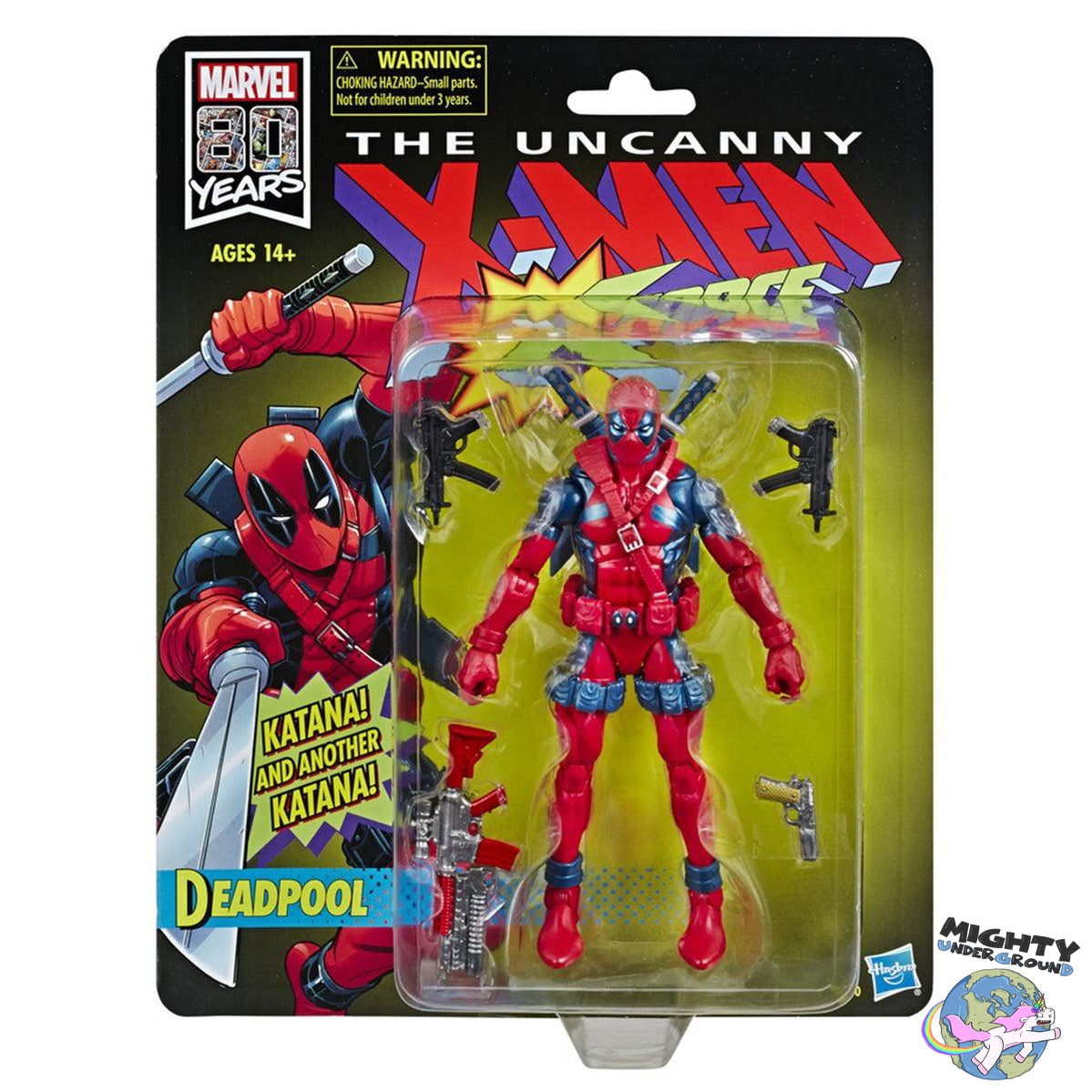 Marvel Legends: Deadpool (The Uncanny X-Men, X-Force, Retro Collection)-Actionfiguren-Hasbro-Mighty Underground