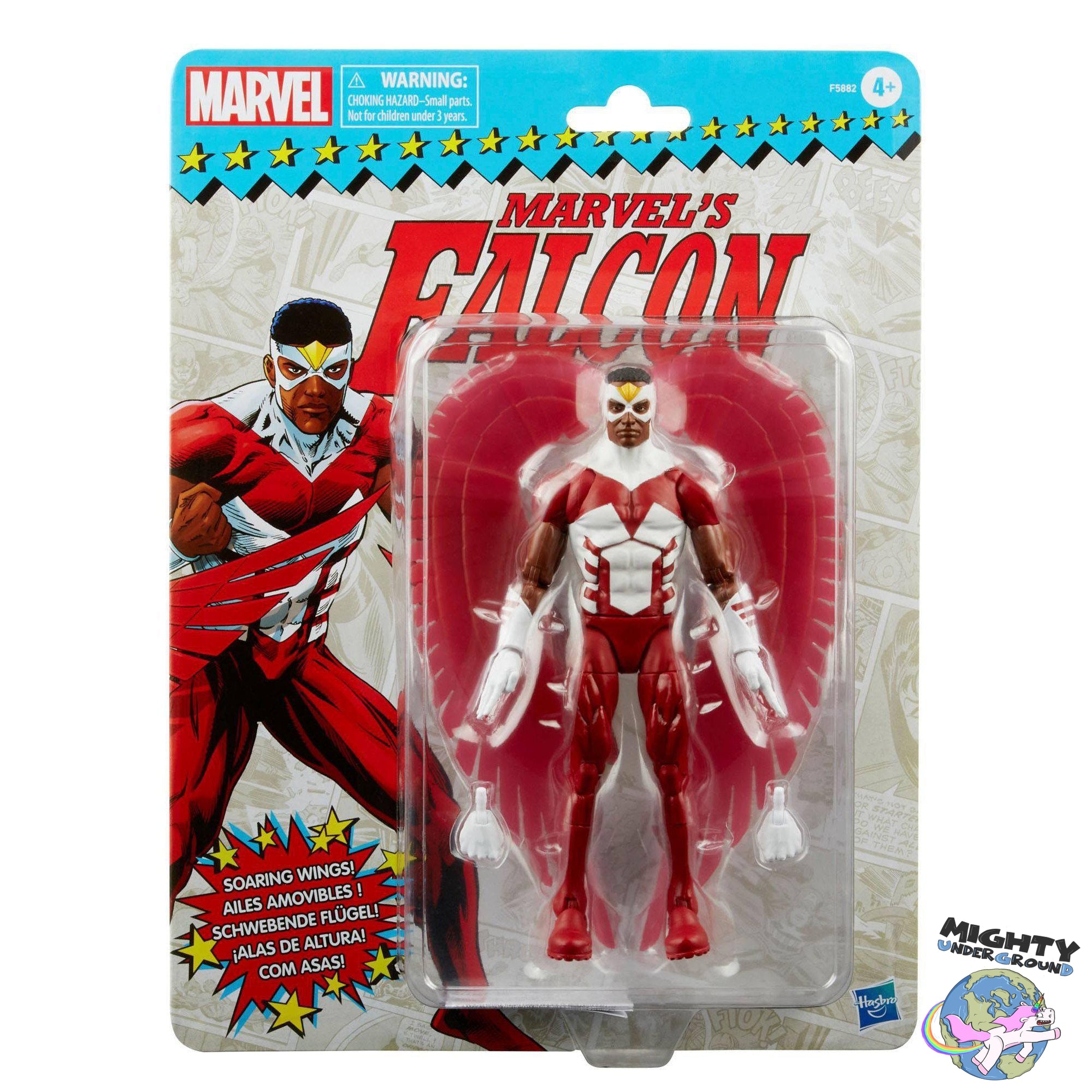 Marvel Legends: Falcon (Retro Collection)-Actionfiguren-Hasbro-Mighty Underground