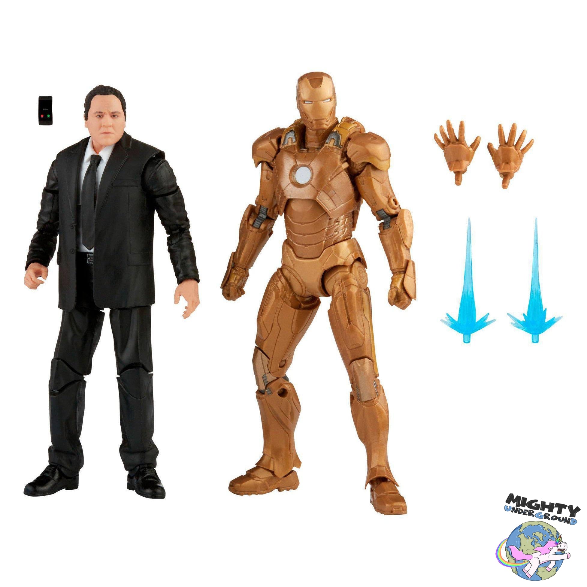 Marvel Legends: Happy Hogan & Iron Man (Iron Man 3, The Infinity Saga) VORBESTELLUNG!-Actionfiguren-Hasbro-Mighty Underground