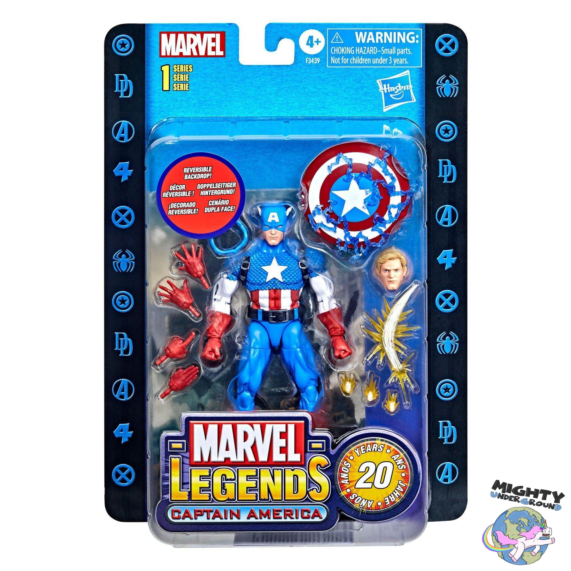 Marvel Legends: Iron Man & Captain America (20th Anniversary Series 1)-Actionfiguren-Hasbro-Mighty Underground