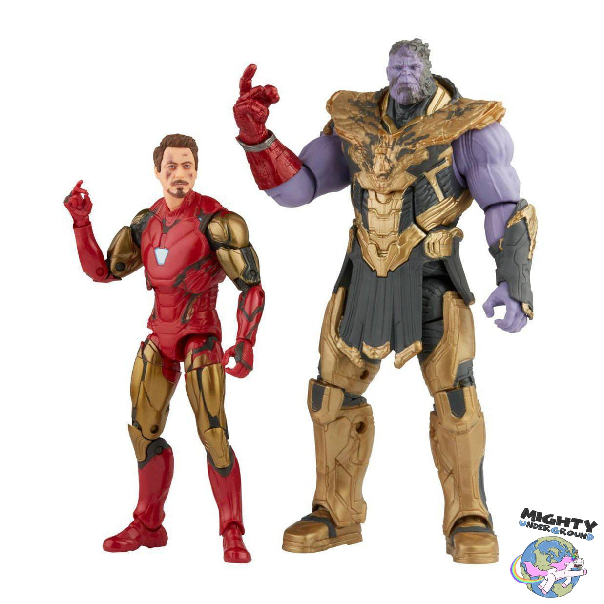 Marvel Legends: Iron Man & Thanos (Endgame, The Infinity Saga) VORBESTELLUNG!-Actionfiguren-Hasbro-Mighty Underground