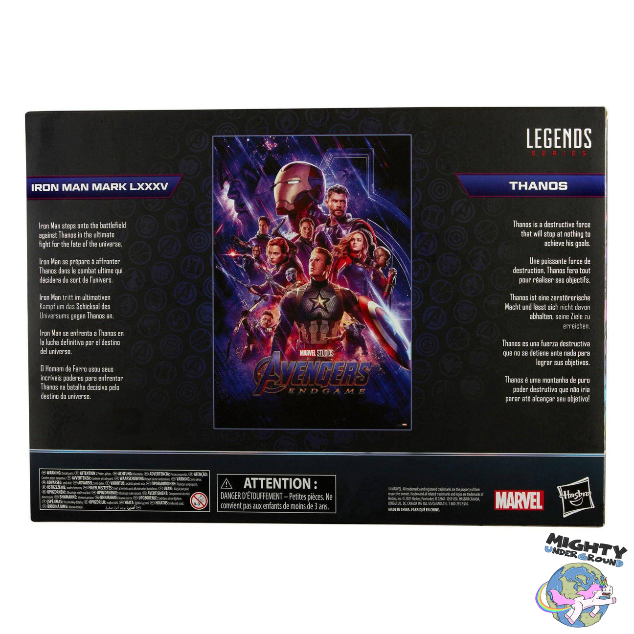 Marvel Legends: Iron Man & Thanos (Endgame, The Infinity Saga) VORBESTELLUNG!-Actionfiguren-Hasbro-Mighty Underground