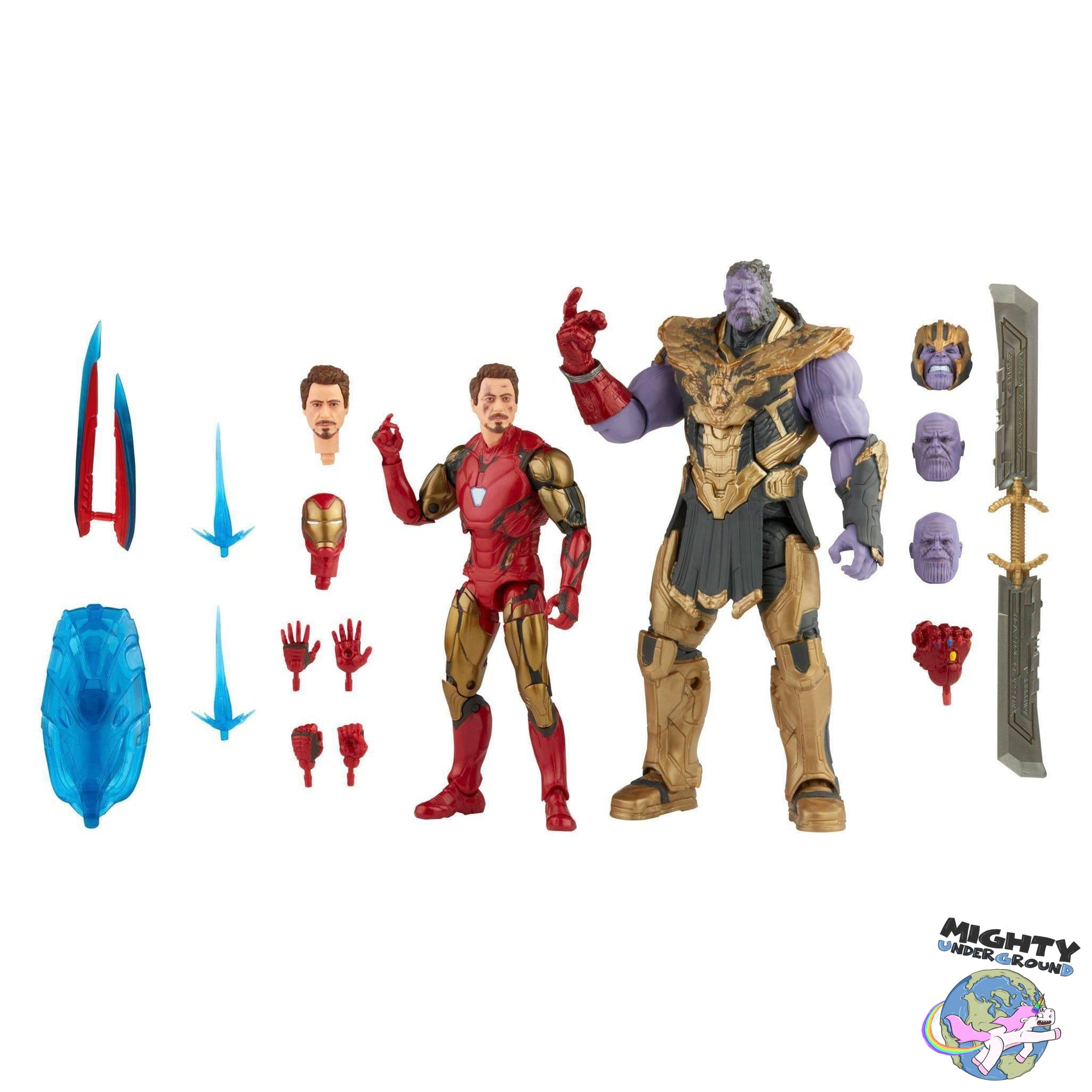 Marvel Legends: Iron Man & Thanos (Endgame, The Infinity Saga) VORBESTELLUNG!-Actionfiguren-Hasbro-Mighty Underground