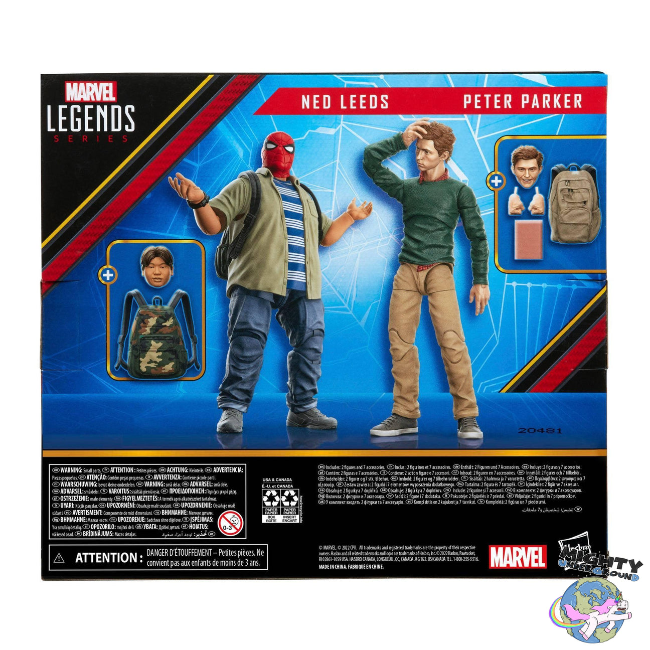 Marvel Legends: Ned Leeds & Peter Parker (Spider-Man: Homecoming)-Actionfiguren-Hasbro-Mighty Underground