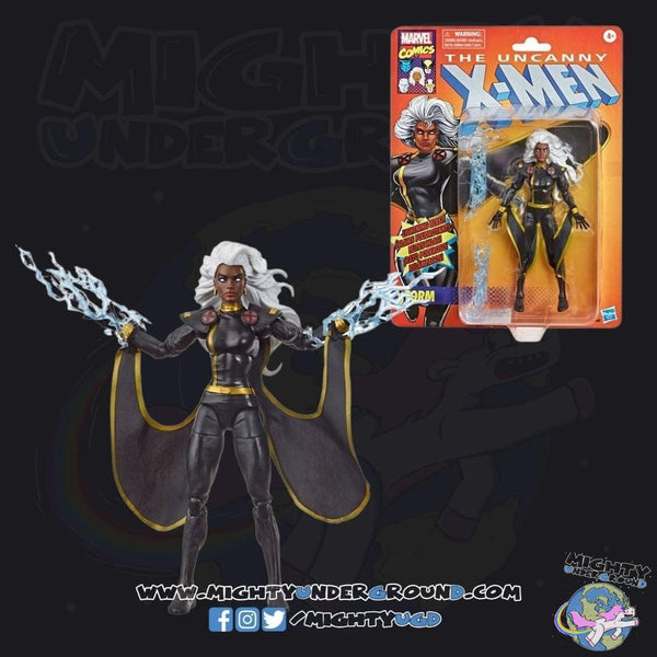 Marvel Legends: Storm - Black Outfit (The Uncanny X-Men, Retro Collection)-Actionfiguren-Hasbro-Mighty Underground